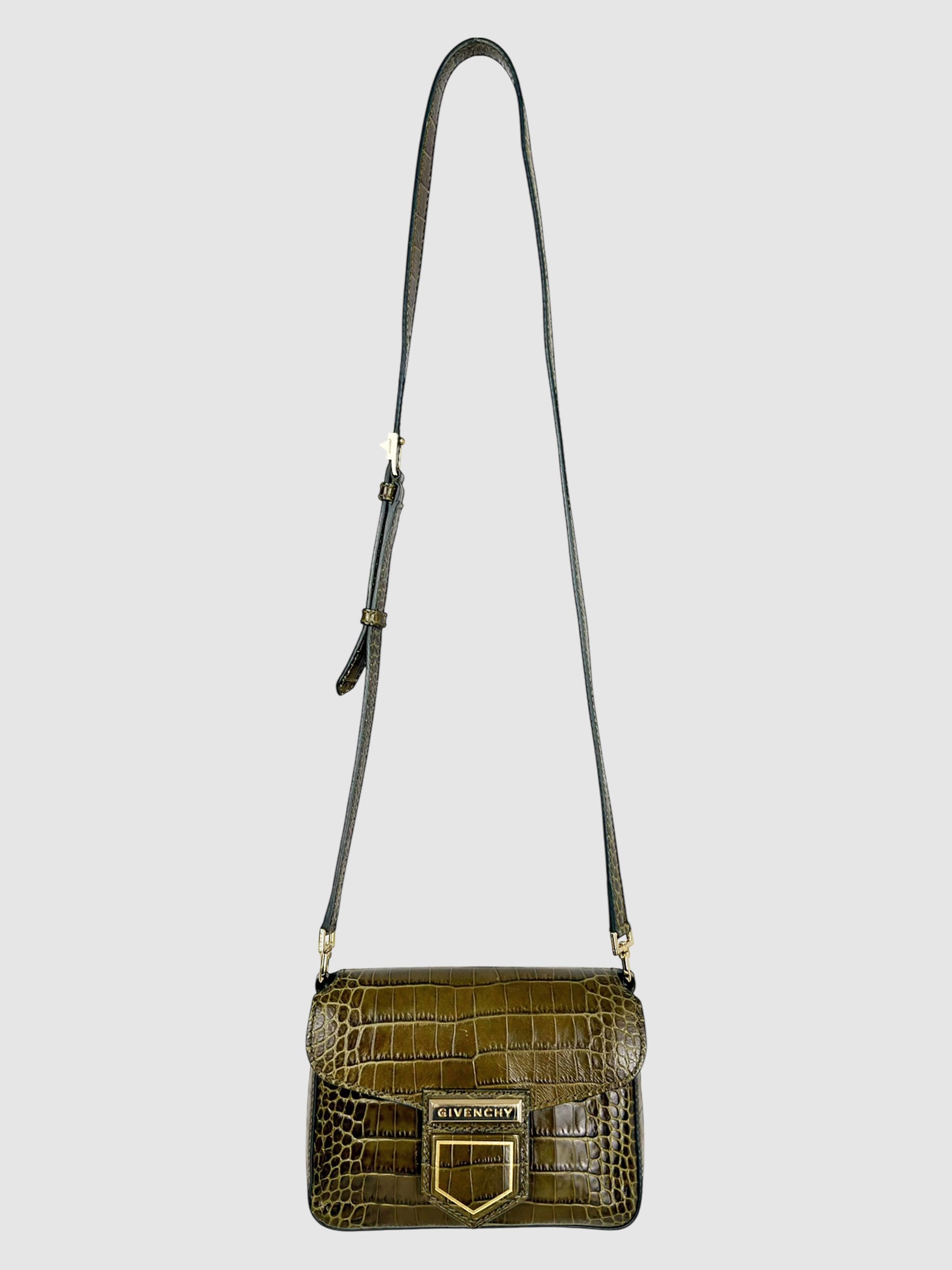 Croc-Embossed Nobile Bag