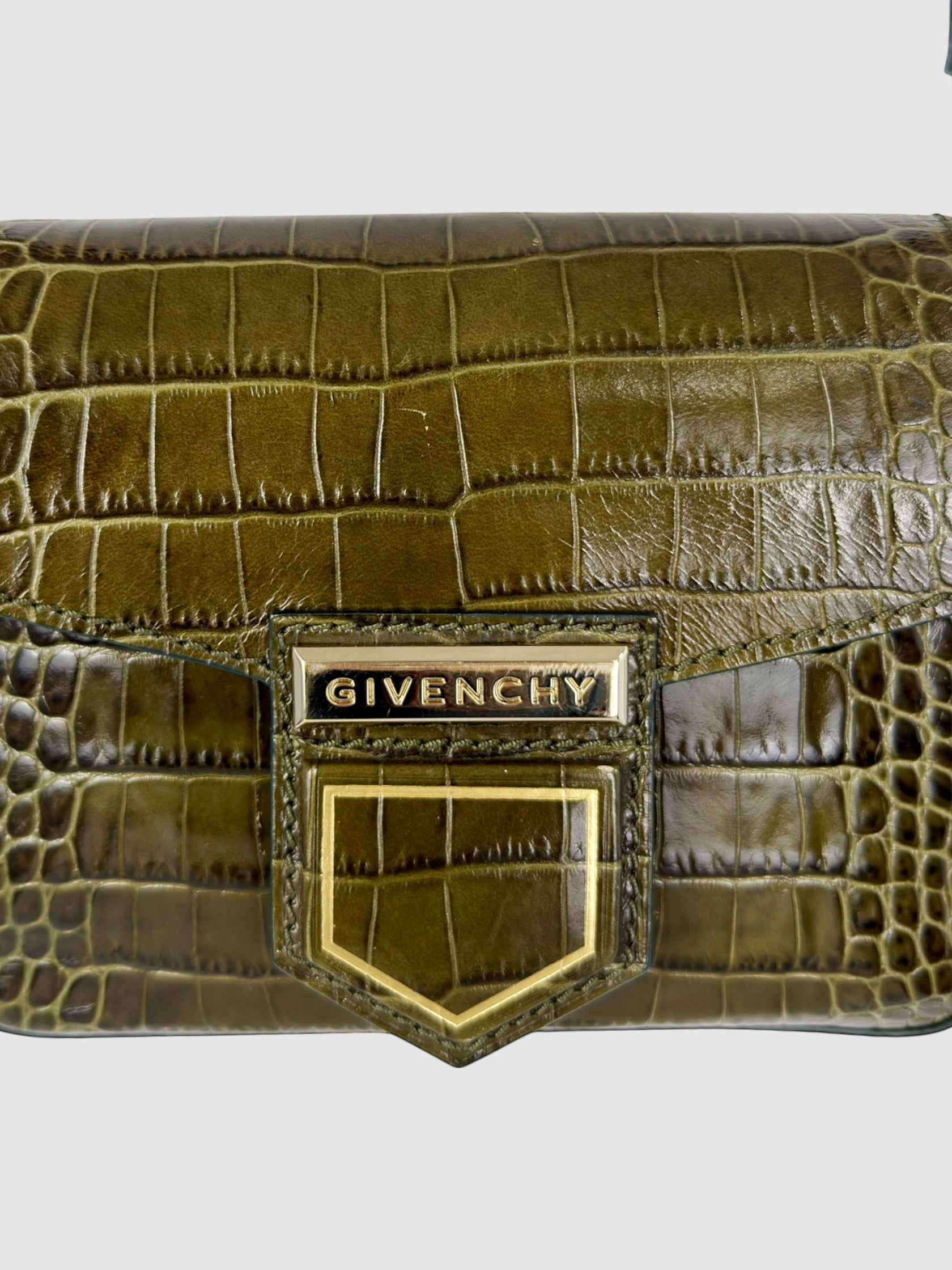 Croc-Embossed Nobile Bag