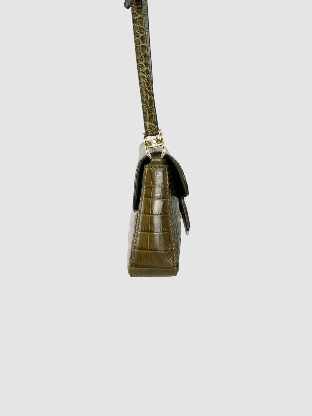 Croc-Embossed Nobile Bag