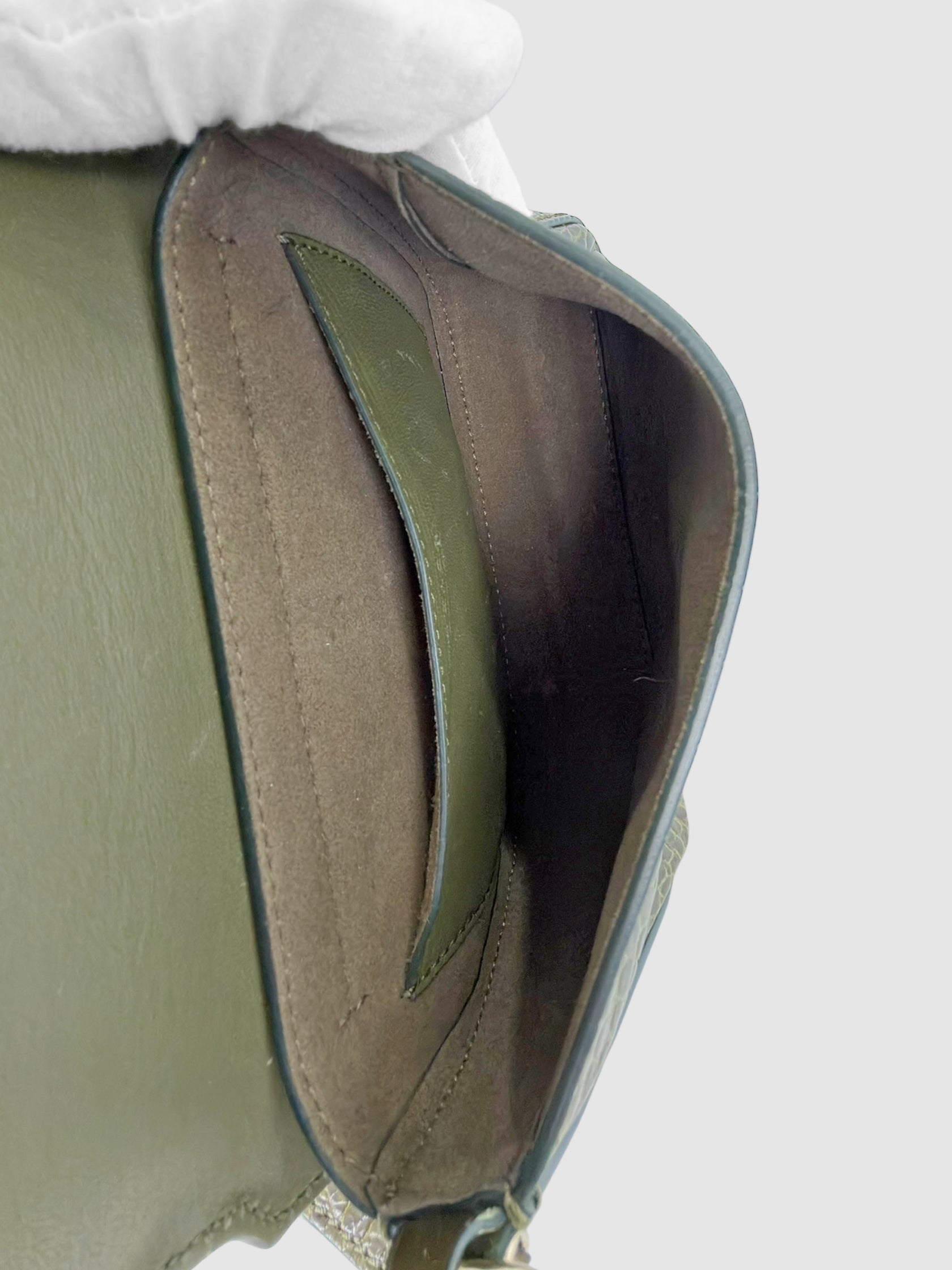 Croc-Embossed Nobile Bag