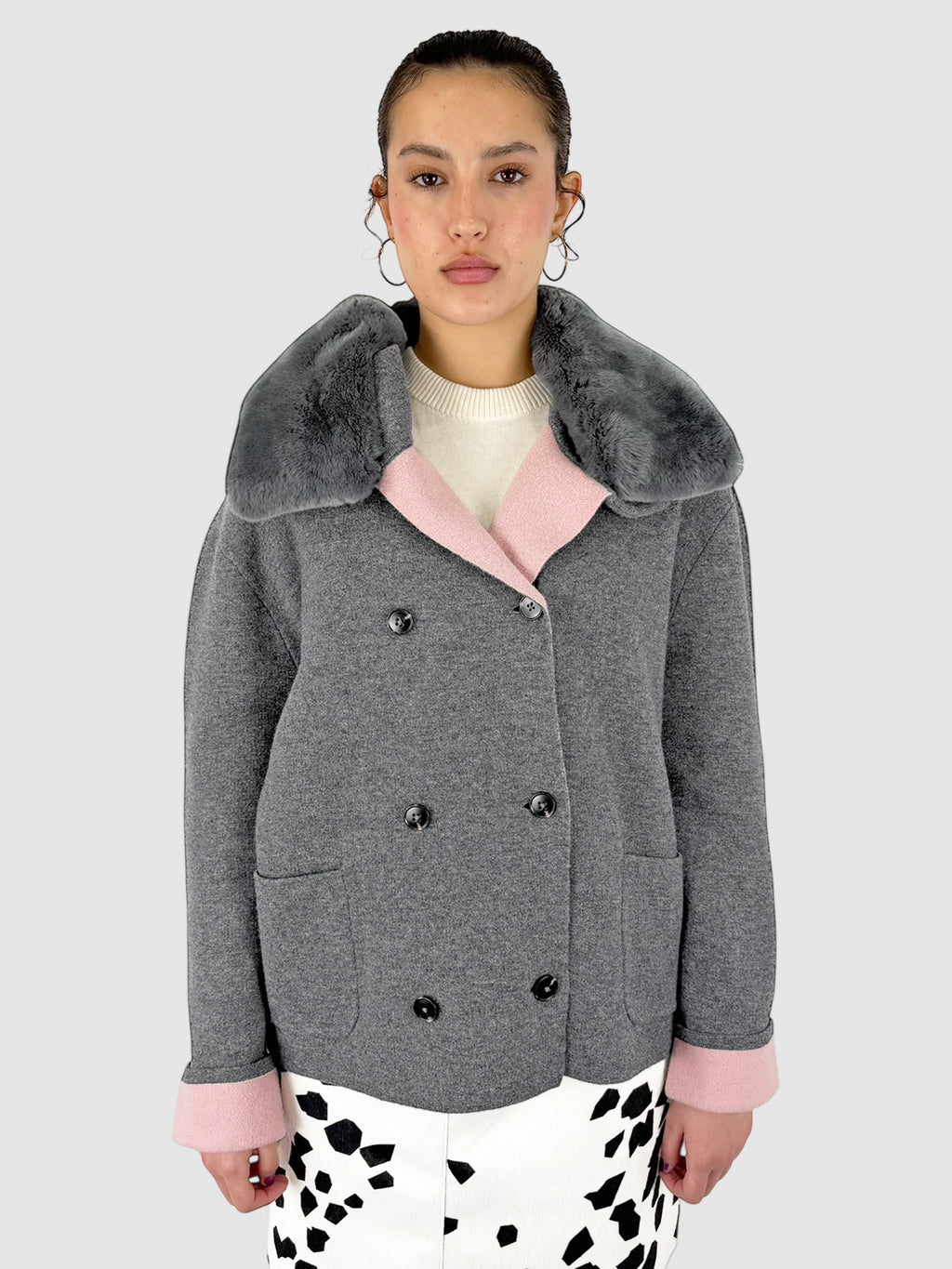 Wool Double-Breasted Coat