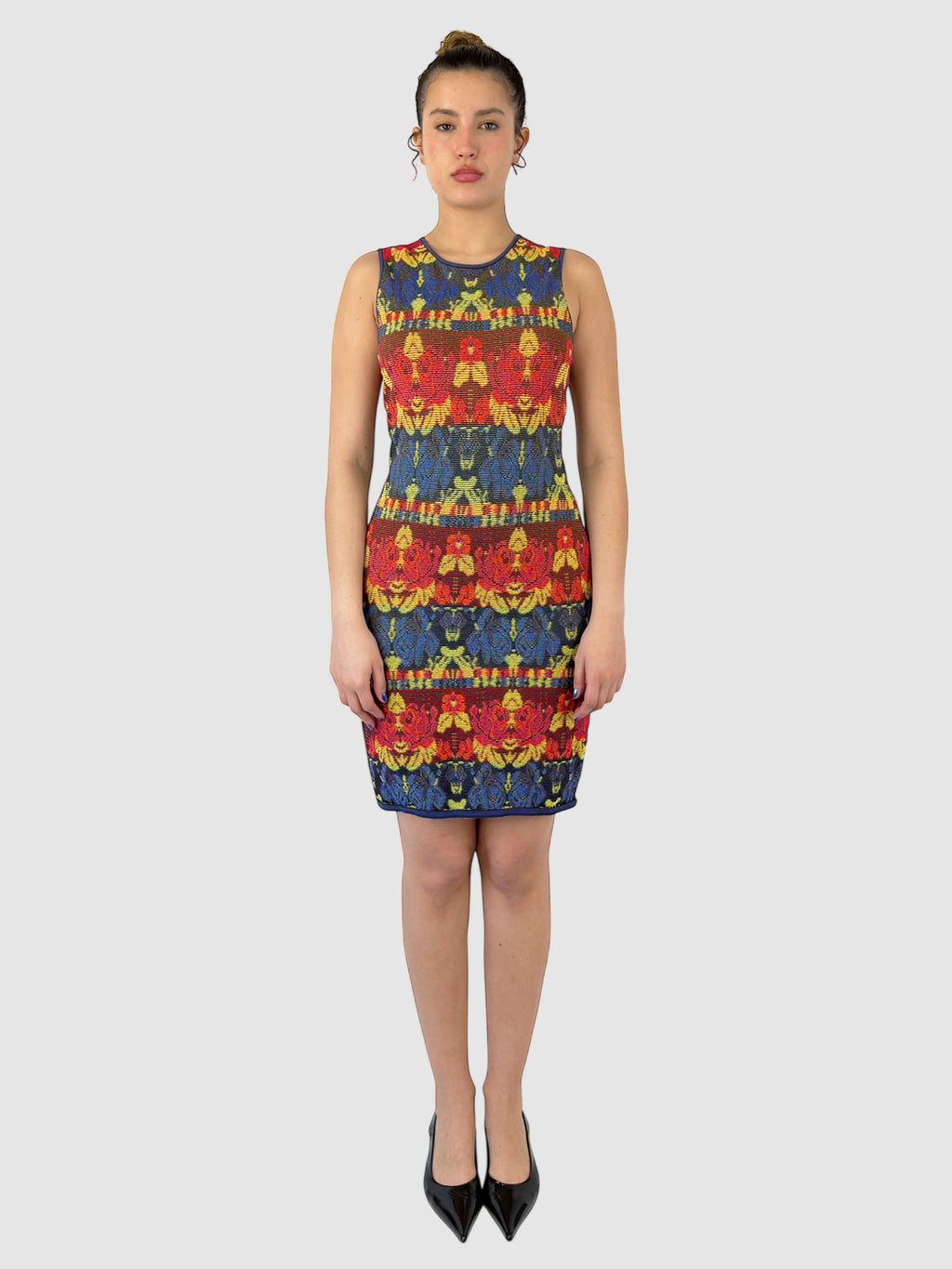 Patterned Mini Dress