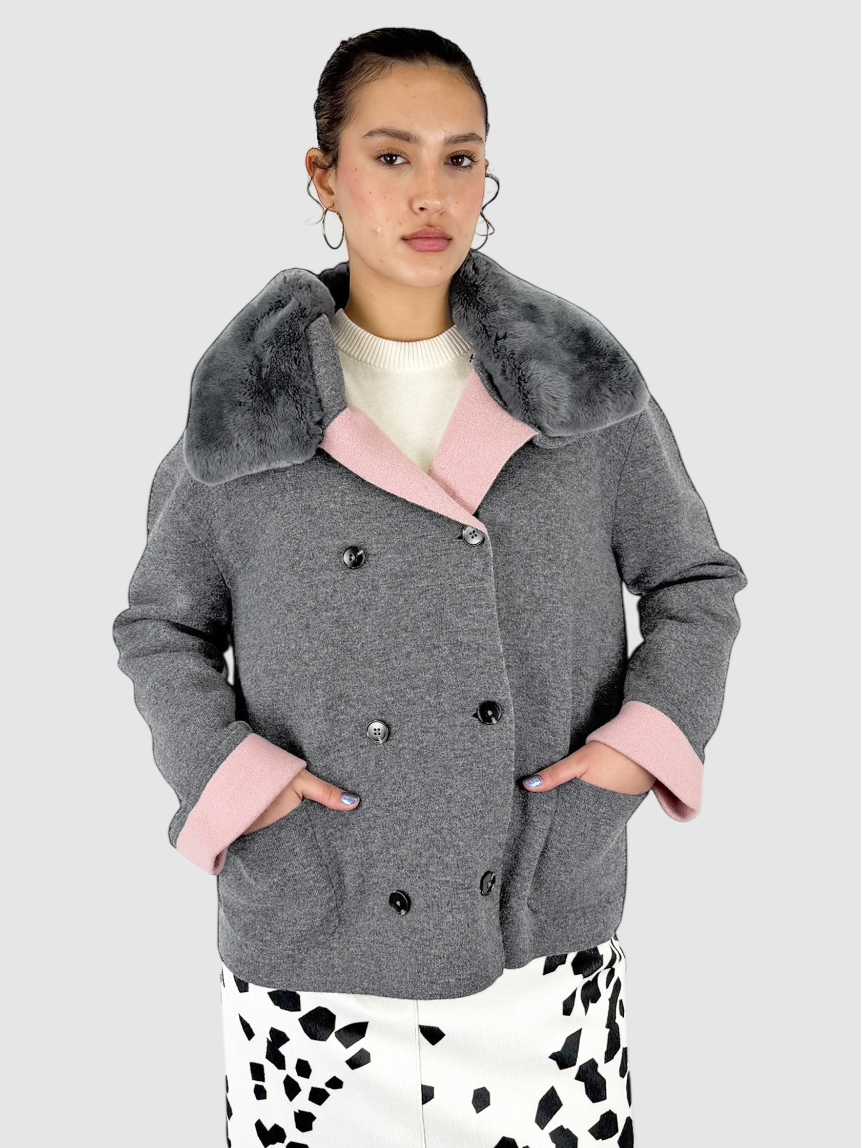 Wool Double-Breasted Coat