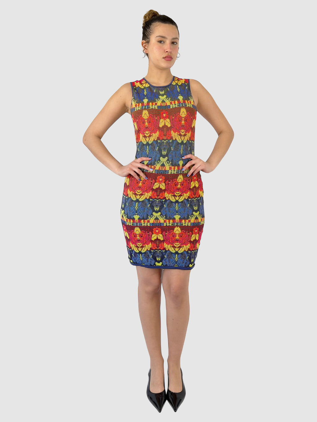 Patterned Mini Dress