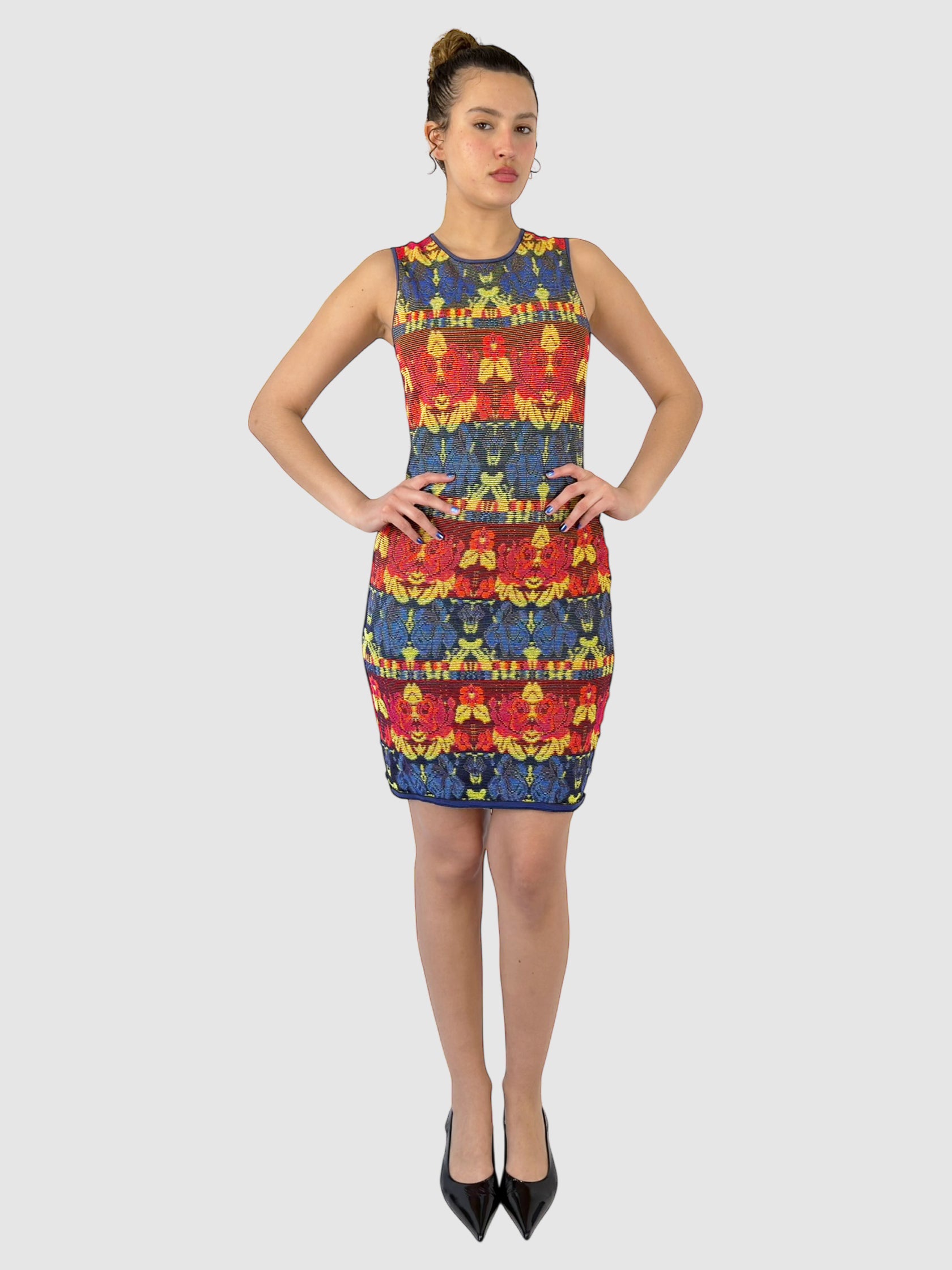 Patterned Mini Dress