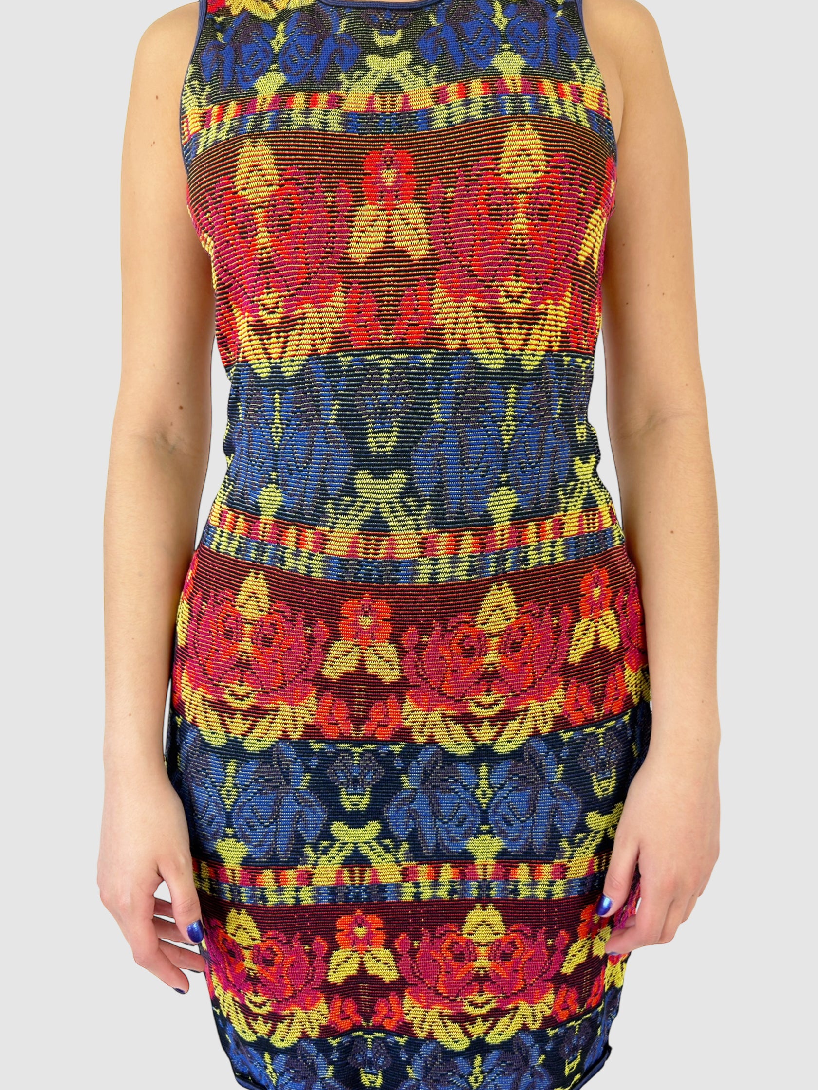 Patterned Mini Dress