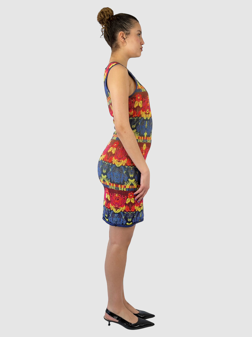 Patterned Mini Dress