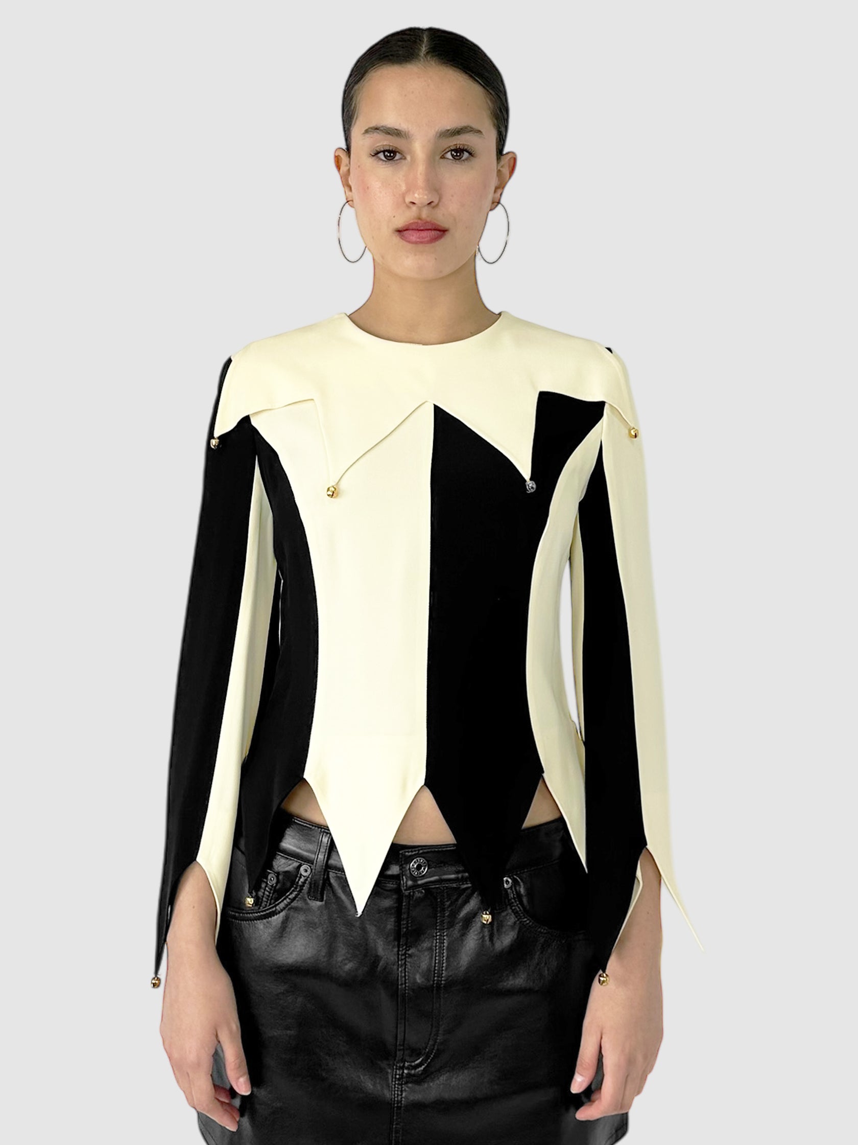 Colourblock Bell Top