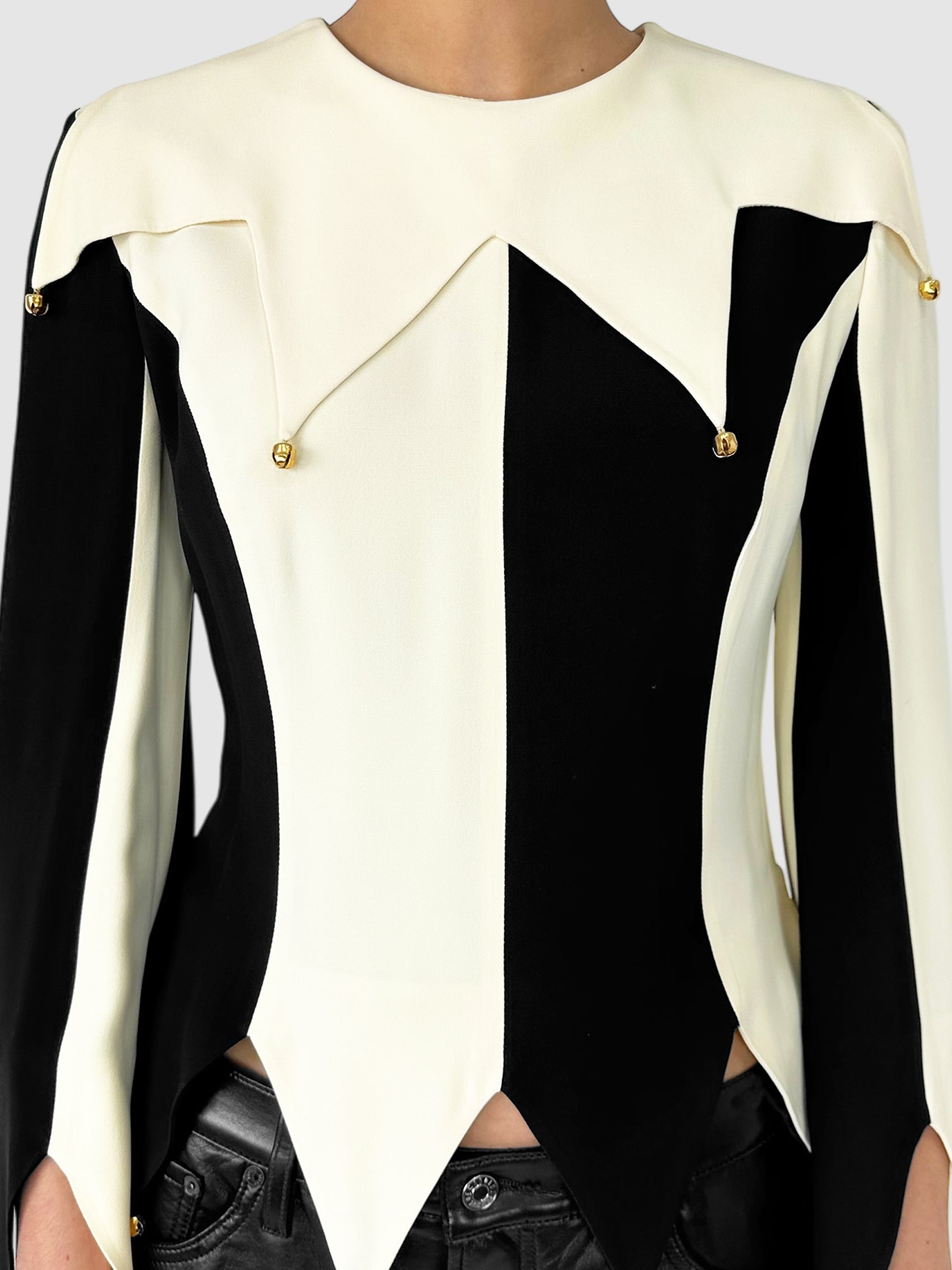 Colourblock Bell Top