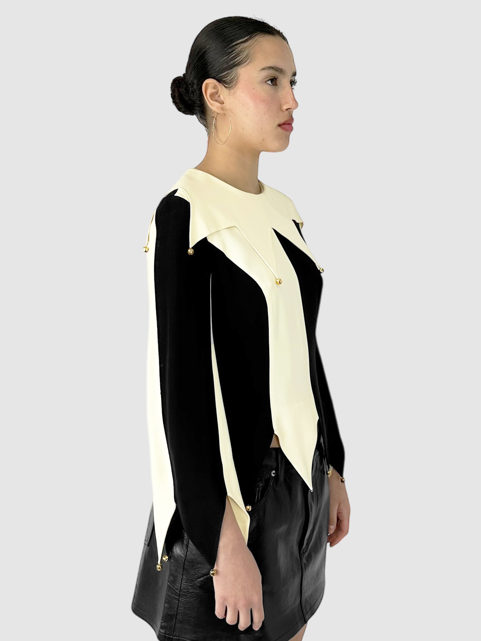 Colourblock Bell Top