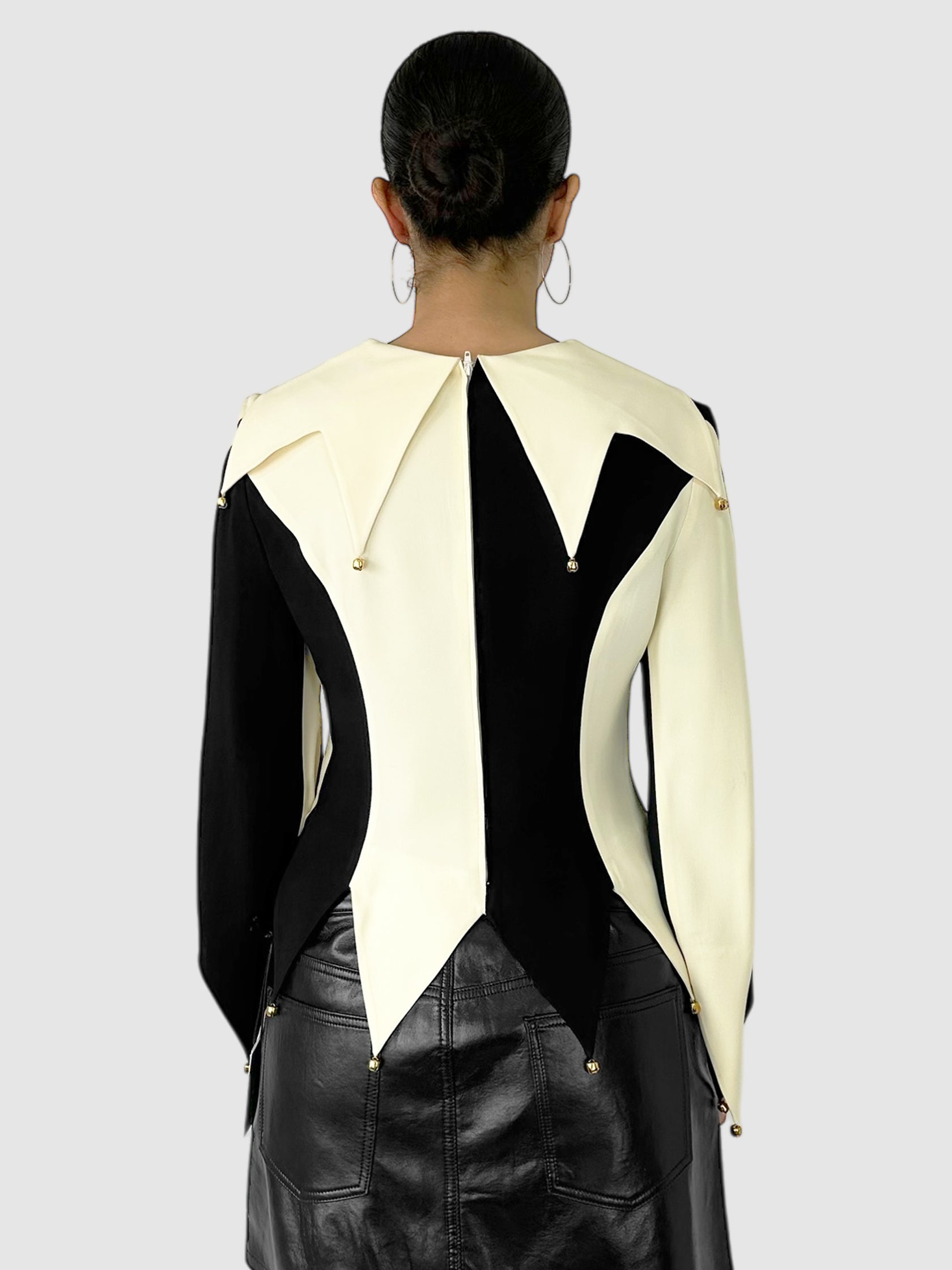 Colourblock Bell Top