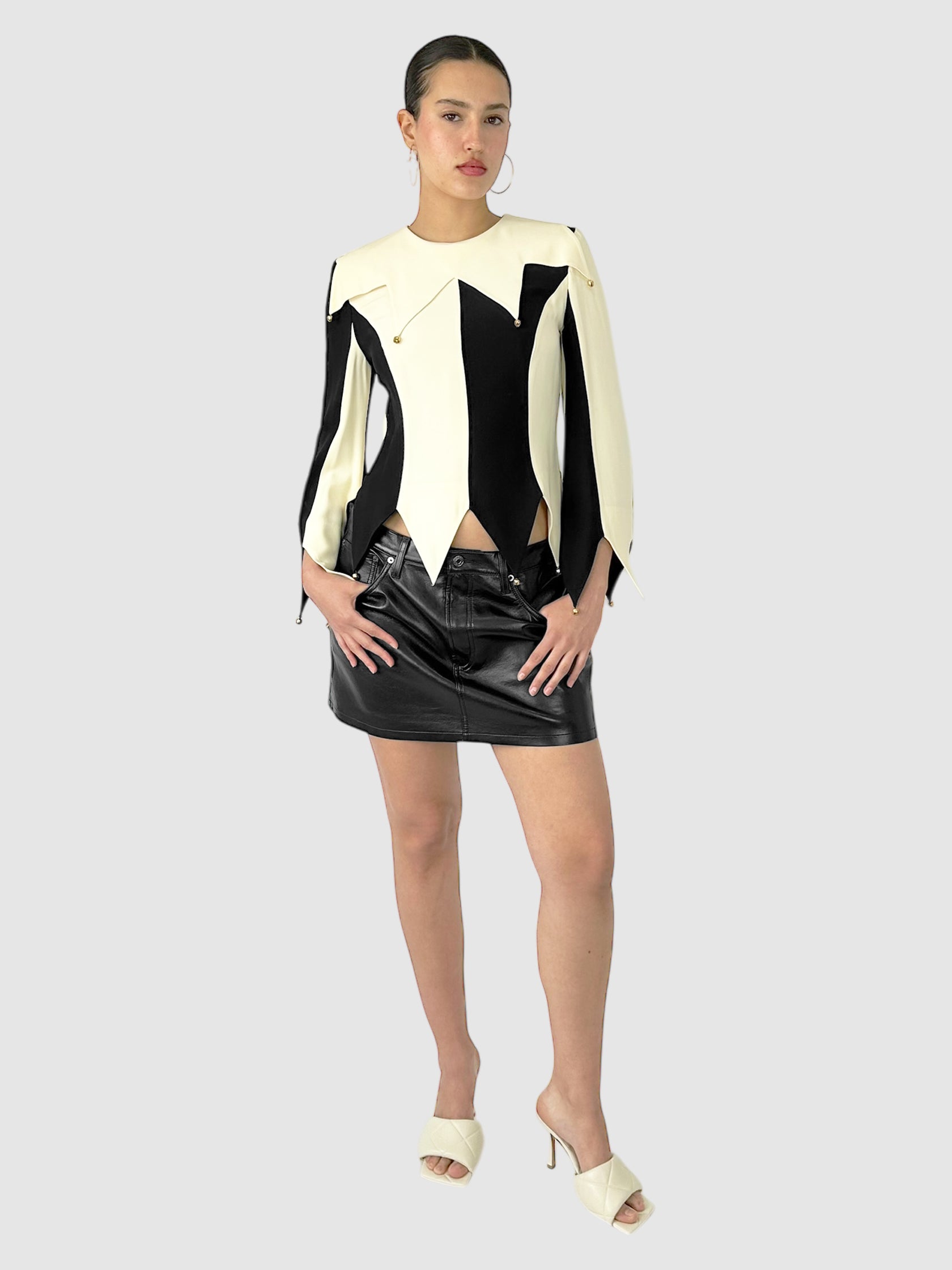 Colourblock Bell Top