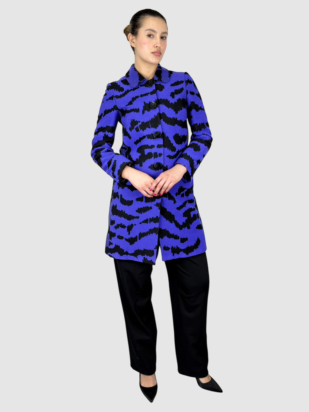 Wool Patterned Coat