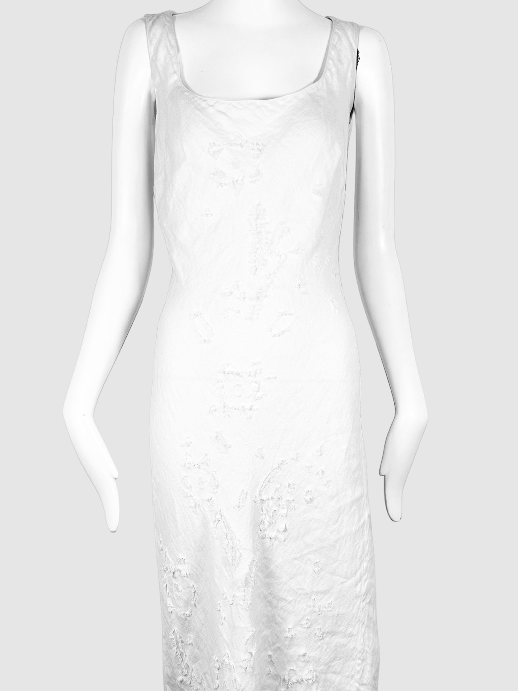 Distressed Sleeveless Maxi Dress - Size XS