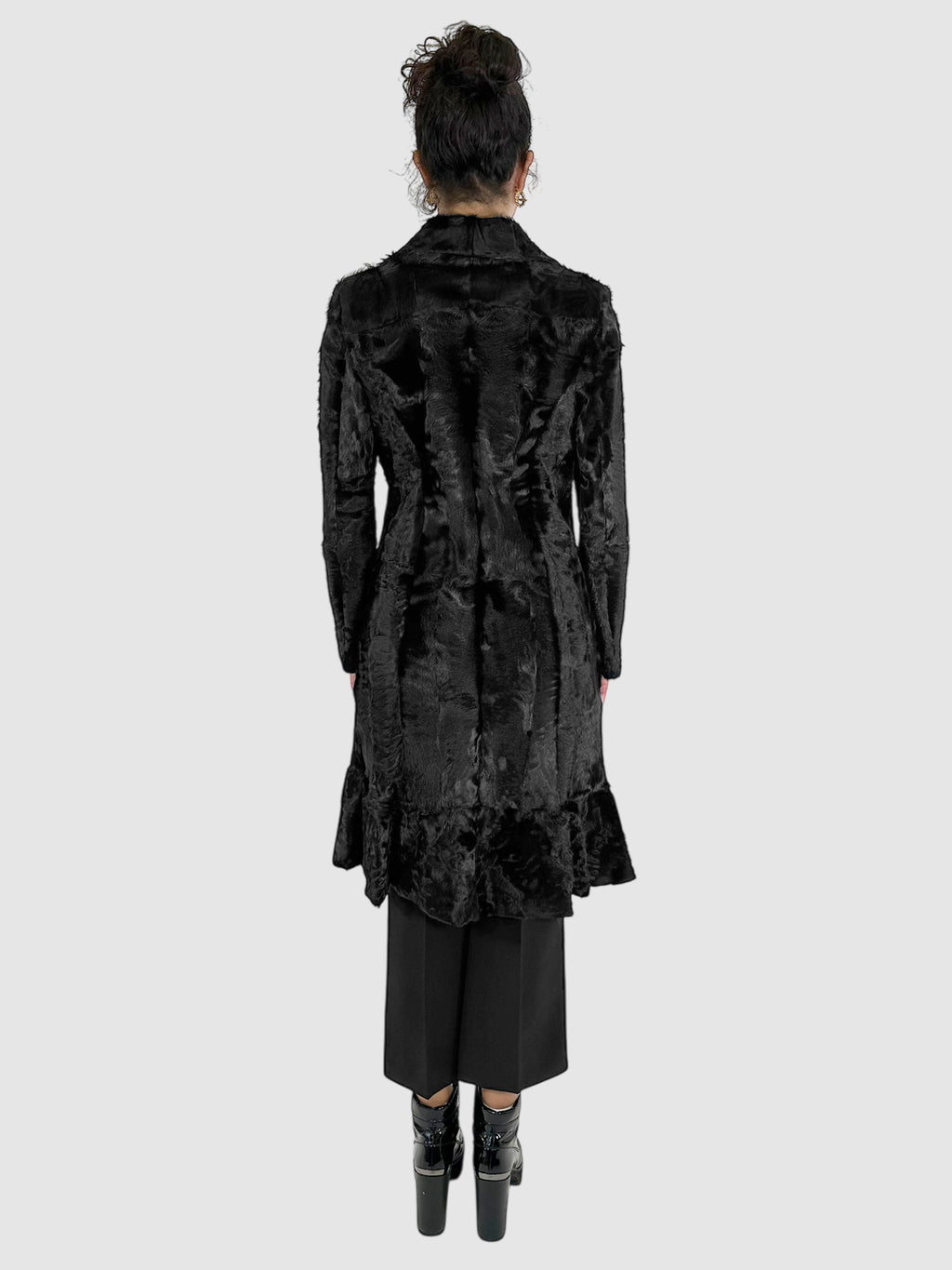 Goat Skin Toggle Button Jacket - Size 8