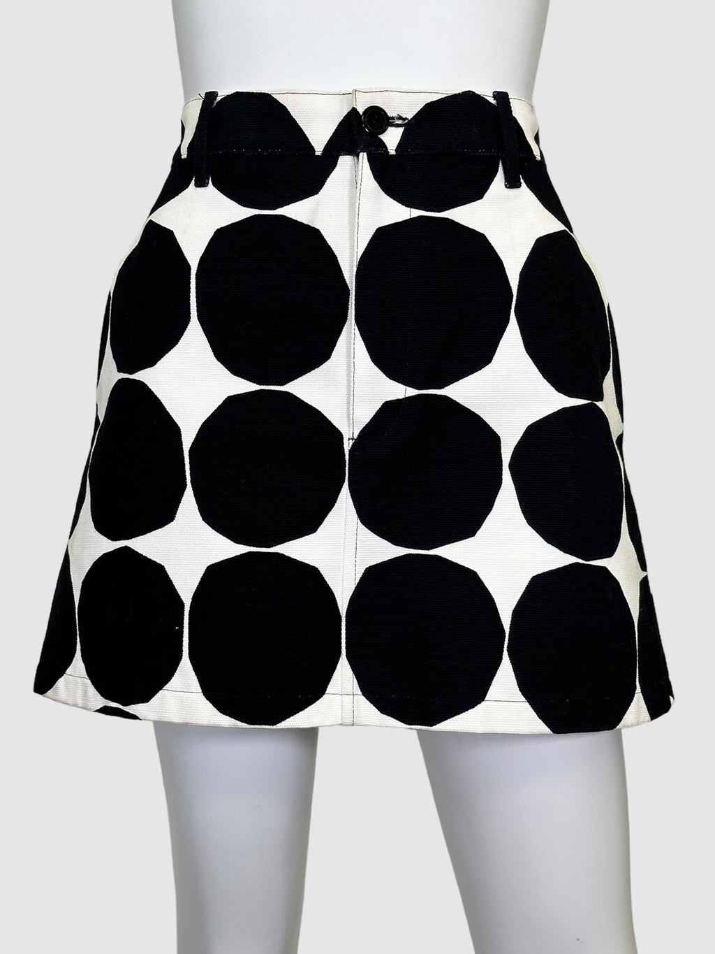 Polka Dot Mini Skirt - Size L