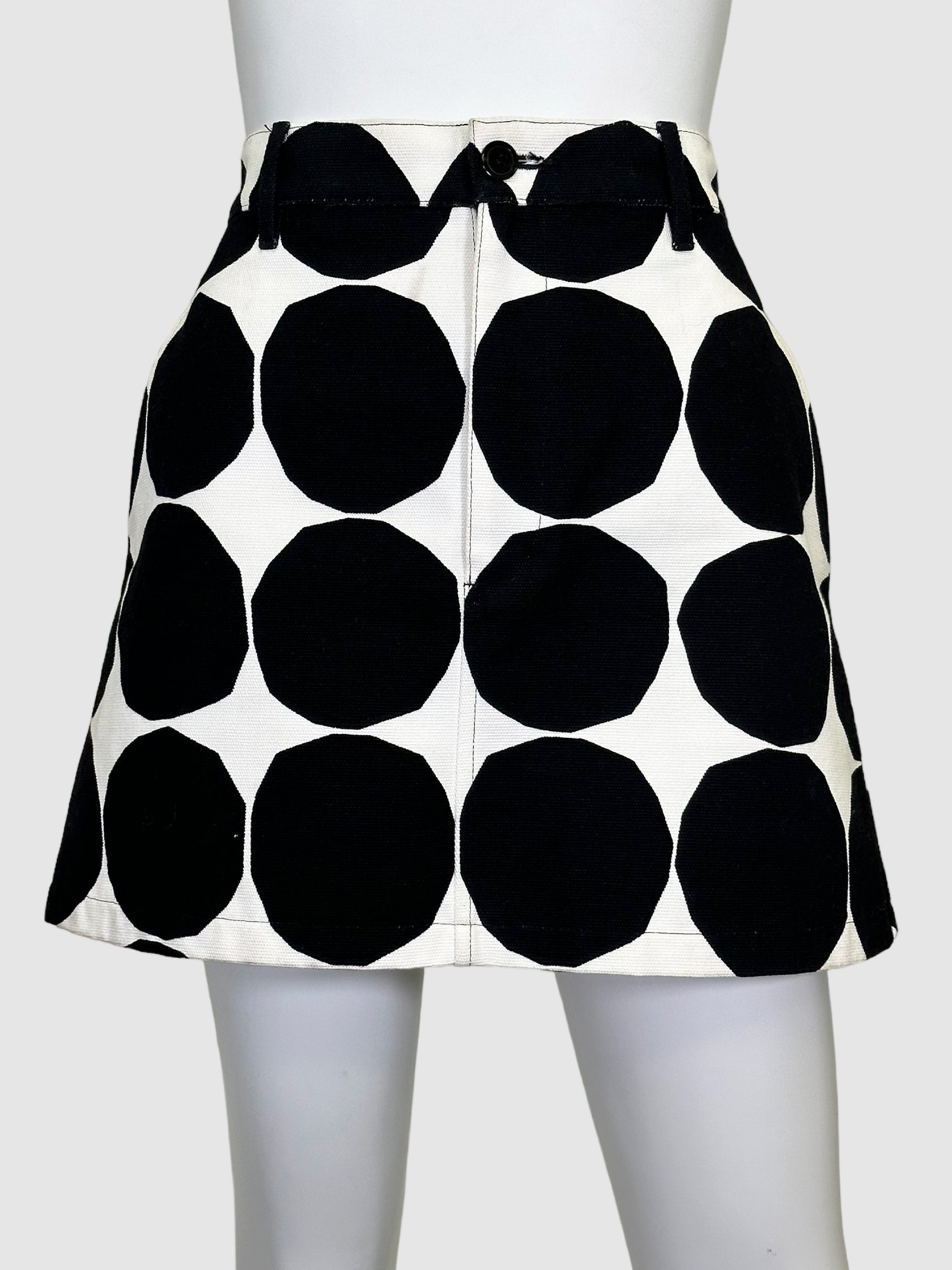 Polka Dot Mini Skirt - Size L