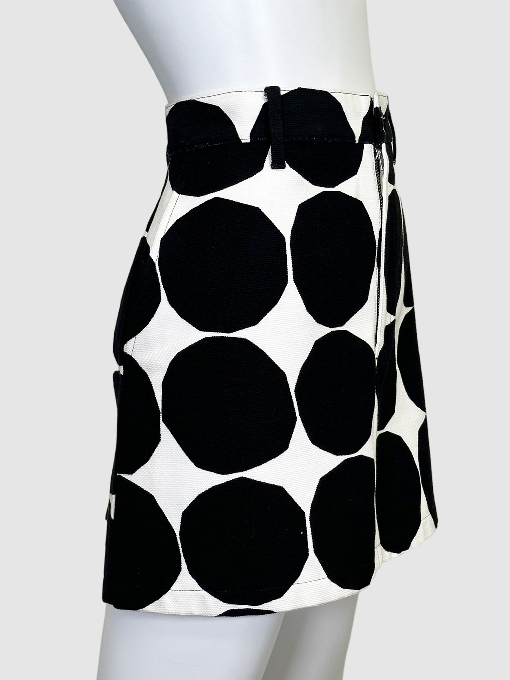 Polka Dot Mini Skirt - Size L