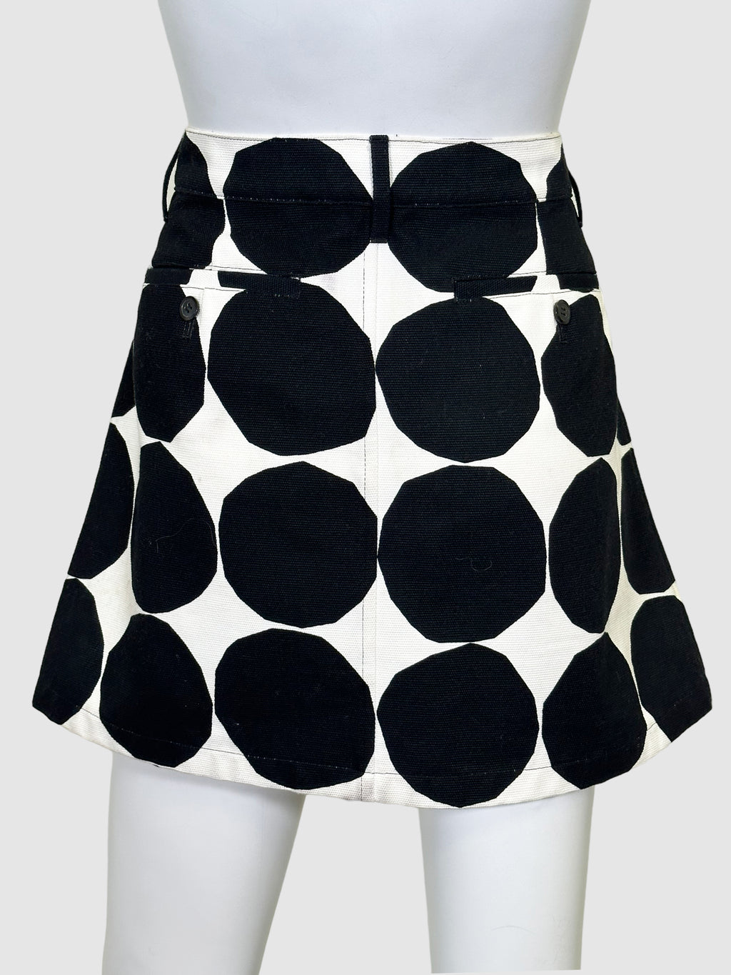 Polka Dot Mini Skirt - Size L