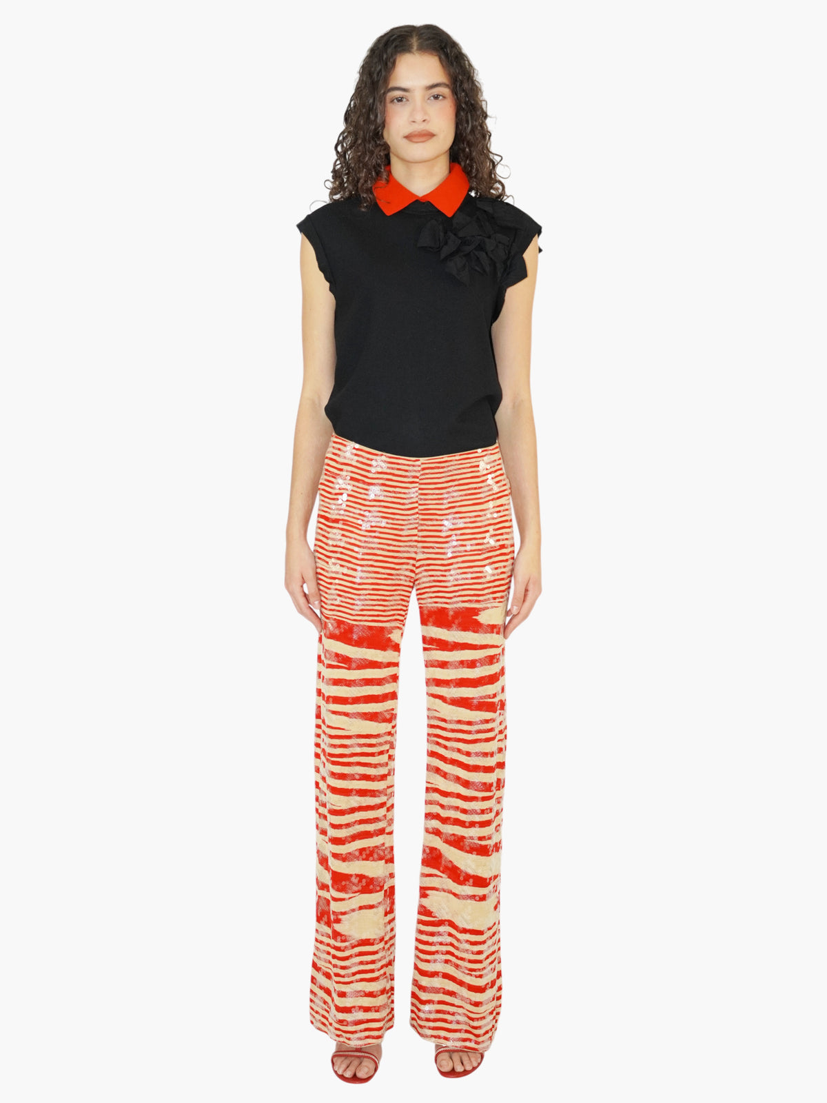 Silk Sequinned Pants