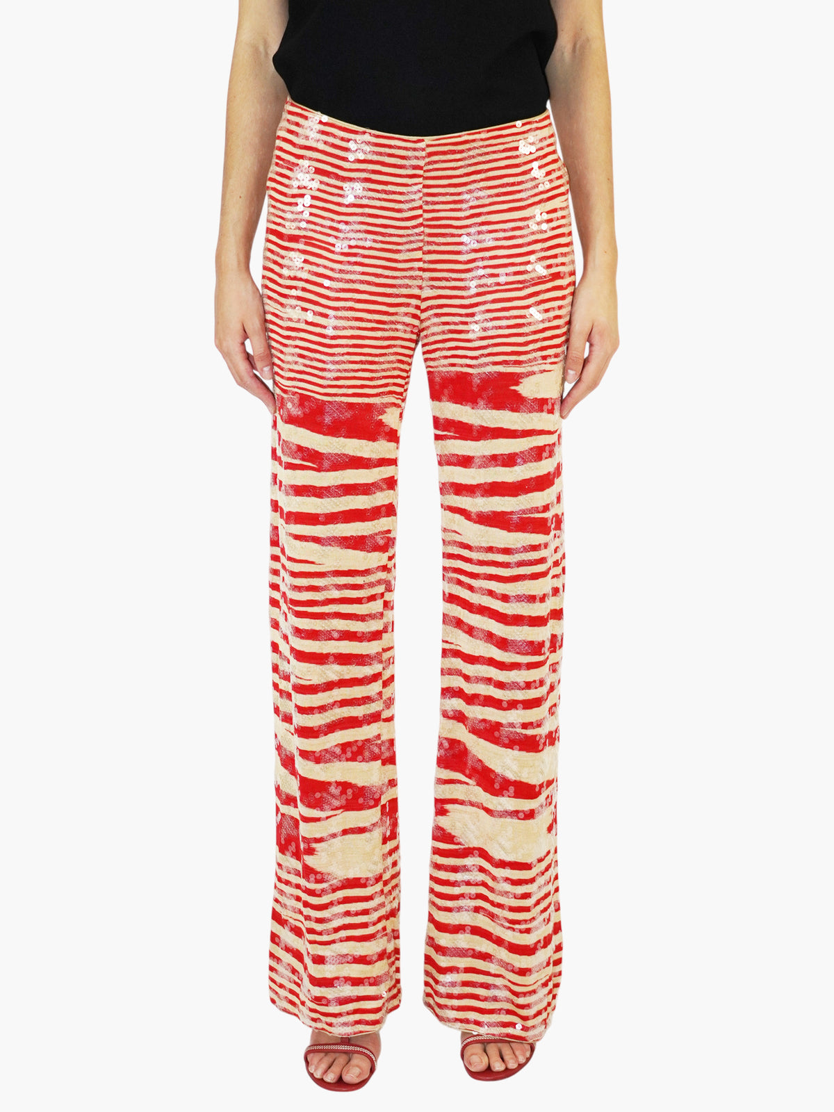 Silk Sequinned Pants