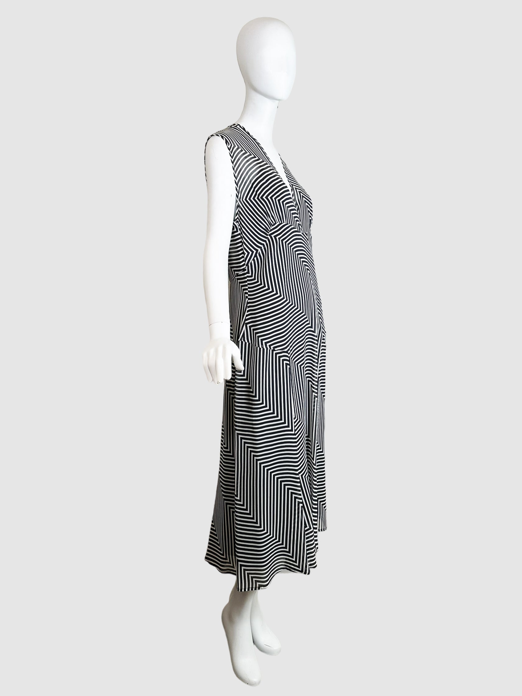 Sportmax Geometric Print Dress - Size 14