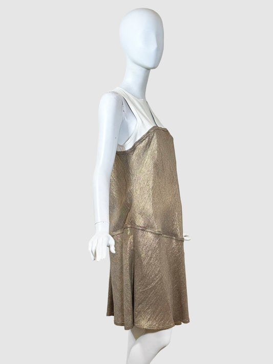 Marie Saint Pierre Contrast Sleeveless Dress - Size 2