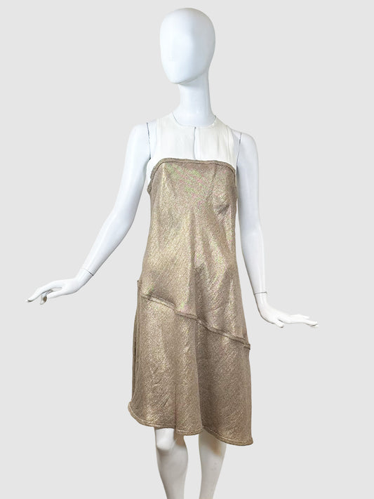 Marie Saint Pierre Contrast Sleeveless Dress - Size 2