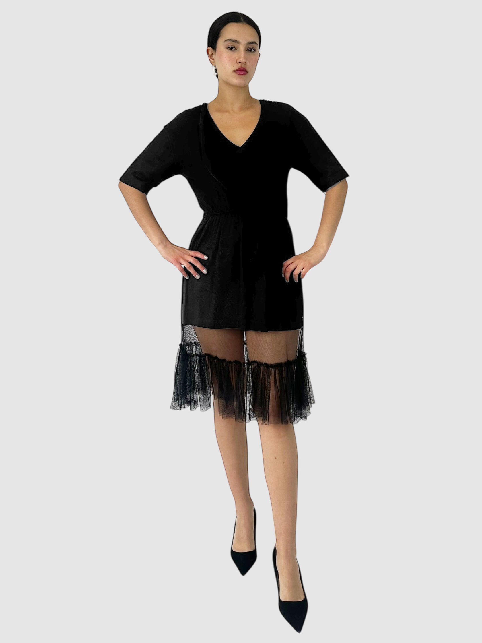 Tulle Hem Dress