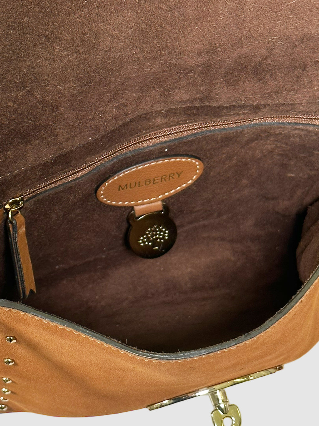 Suede Chain Crossbody Bag