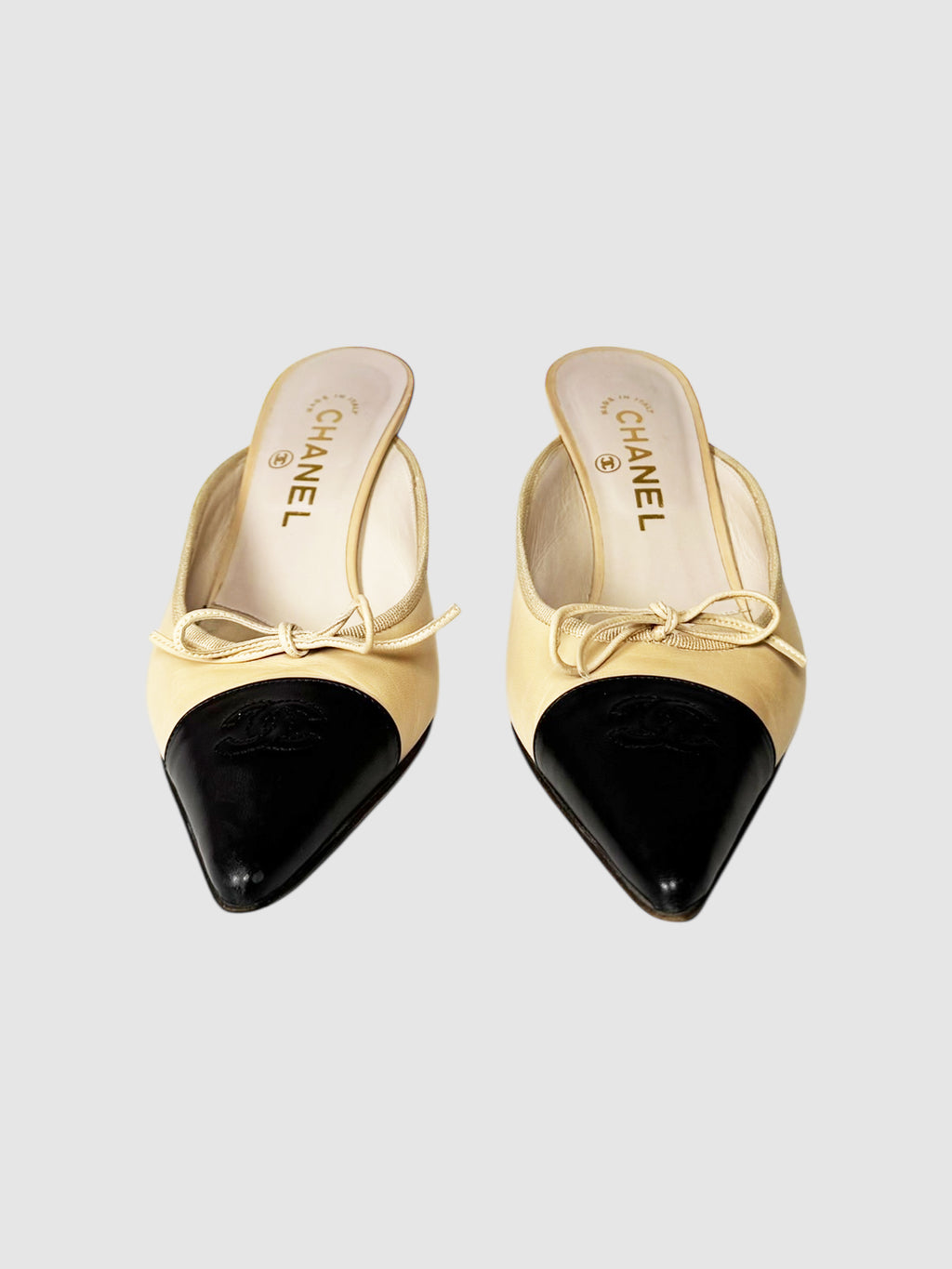 CC Cap Toe Leather Mules