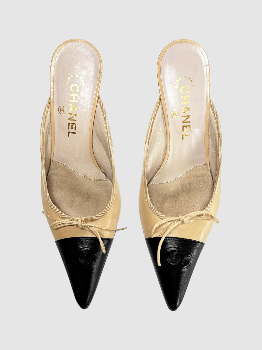 CC Cap Toe Leather Mules