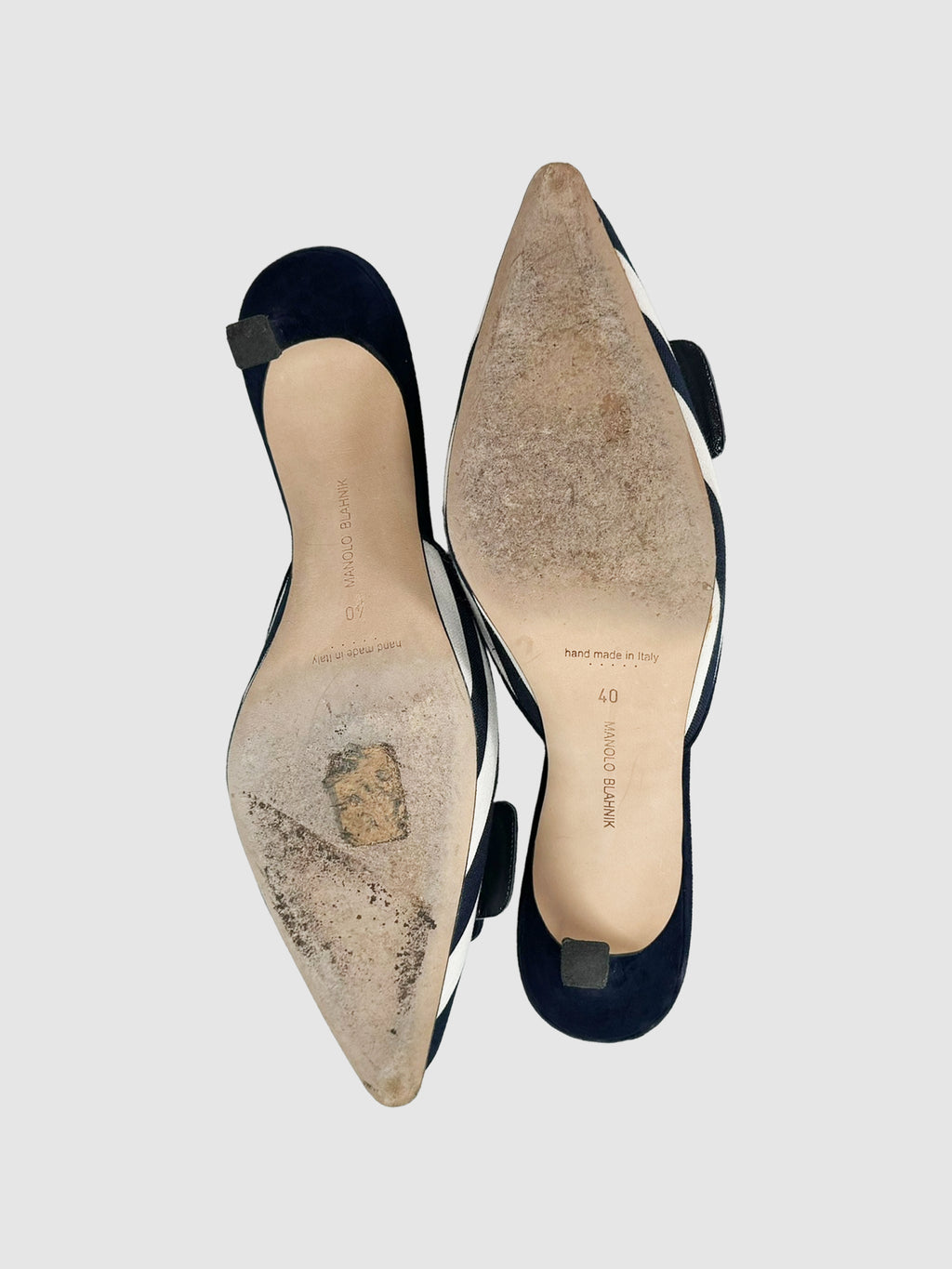 Maysalebi Stripe Mule Pumps- Size 40