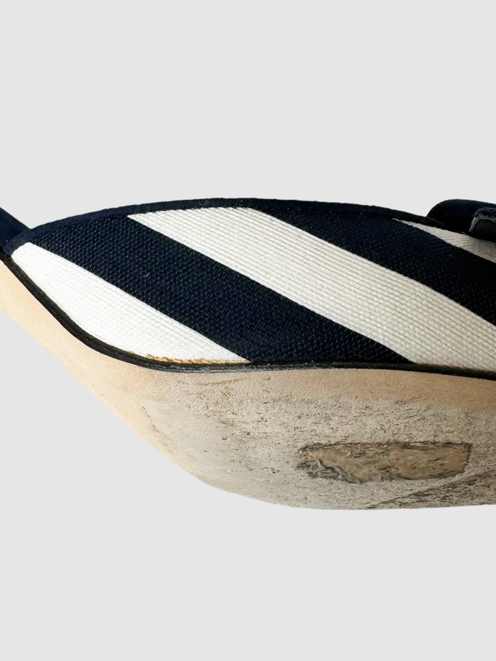 Maysalebi Stripe Mule Pumps- Size 40