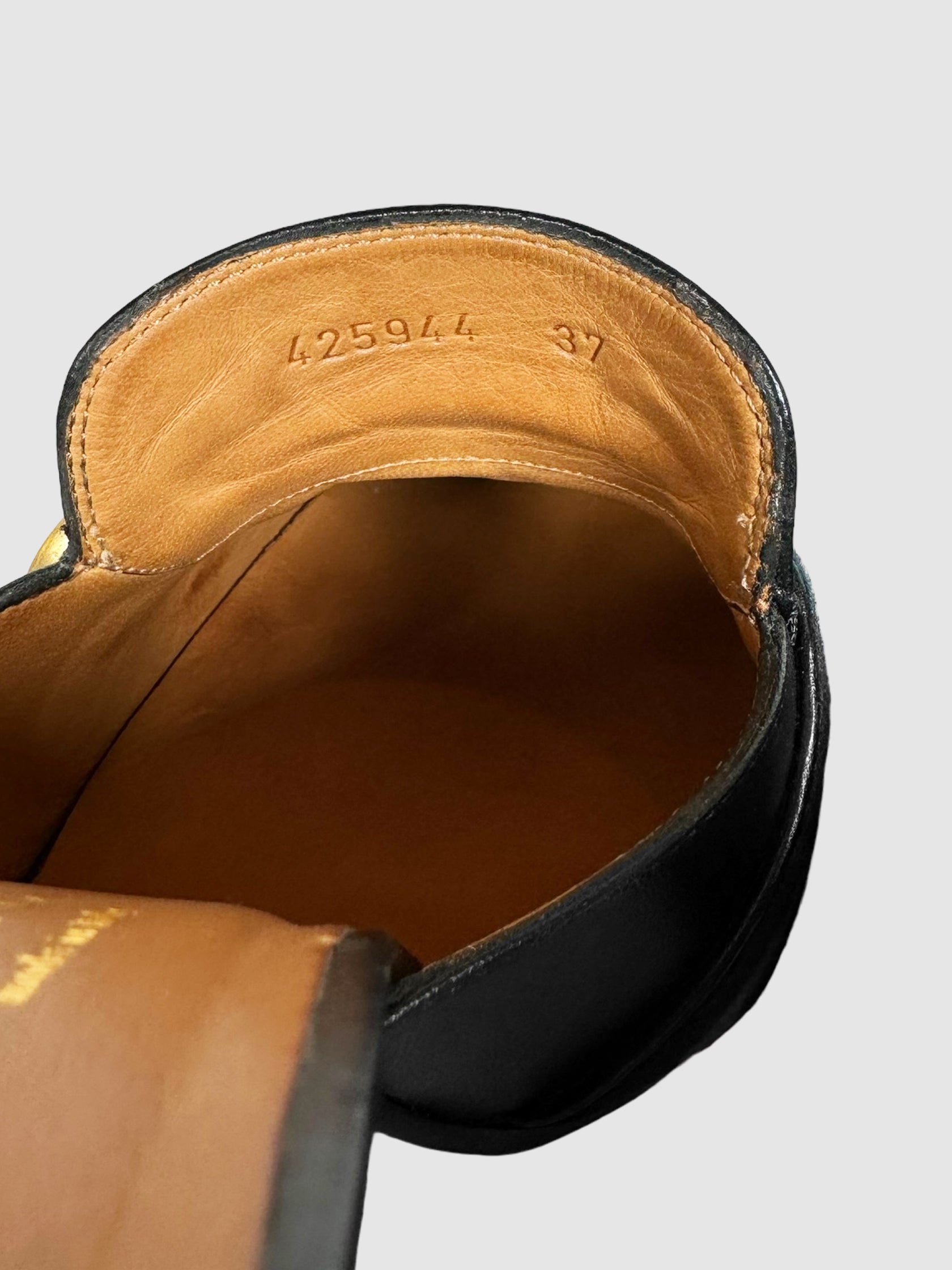 Peyton Pearl Thick Heel Mules - Size 37