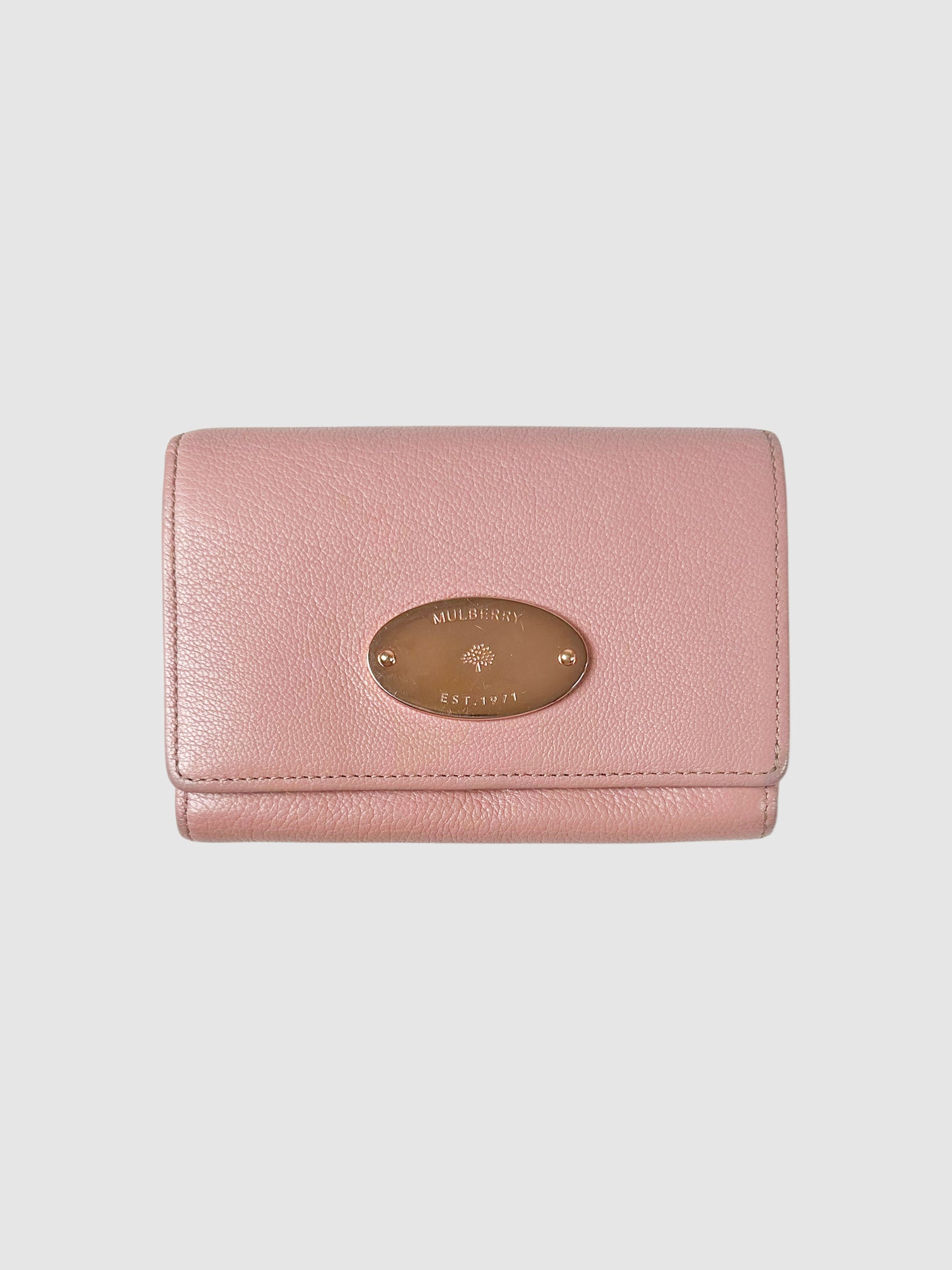 Plaque Continental Flap Wallet