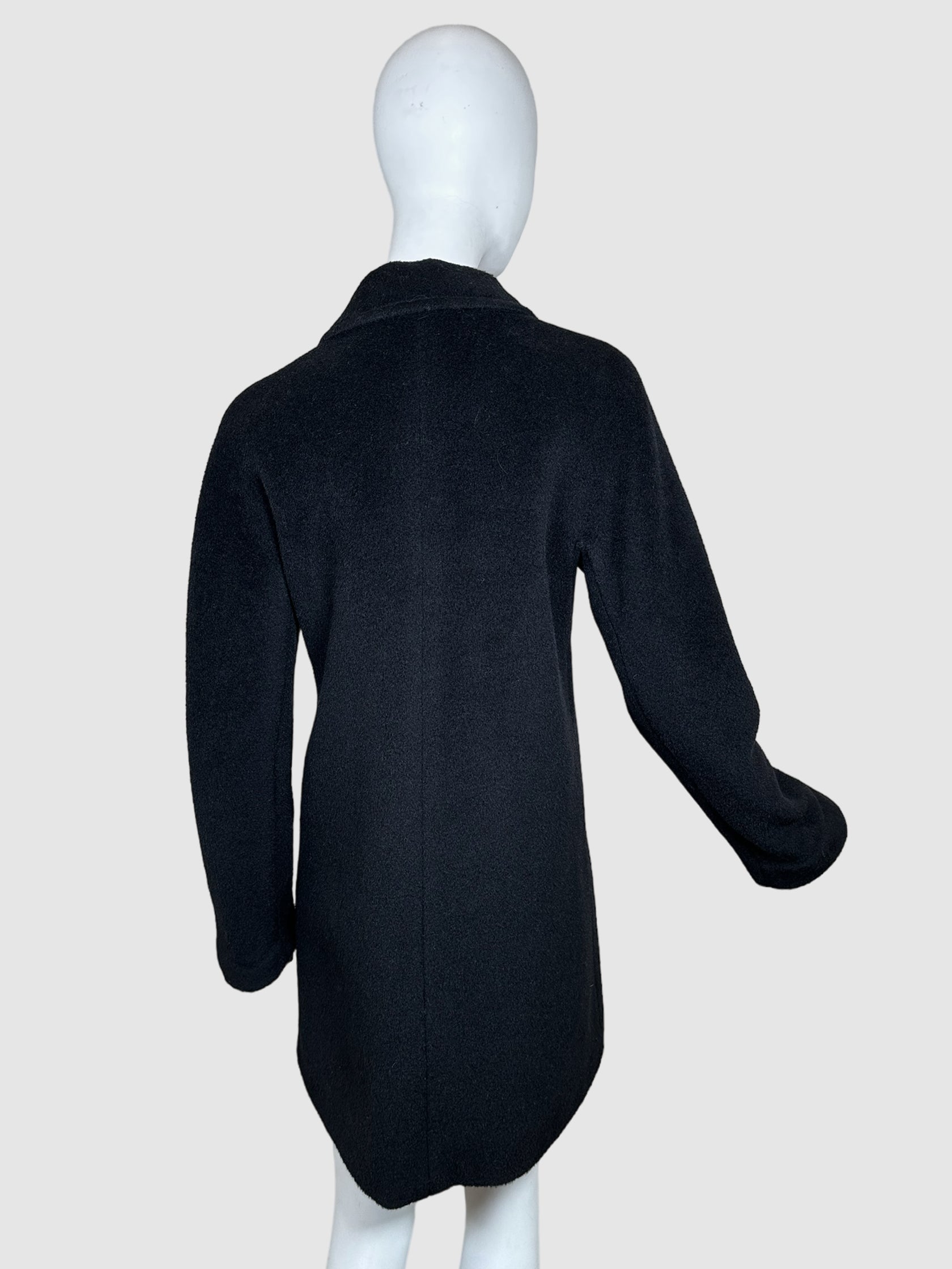 Double-Breasted Wool Coat - Size 42