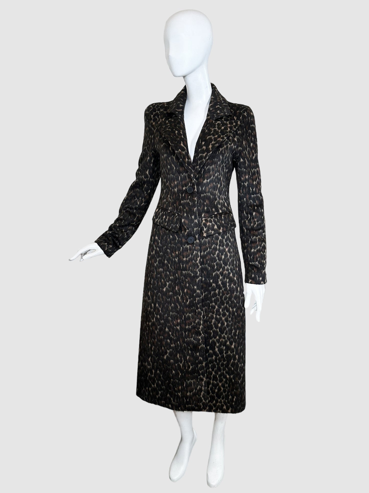 Smythe Animal Print  Coat - Size 4