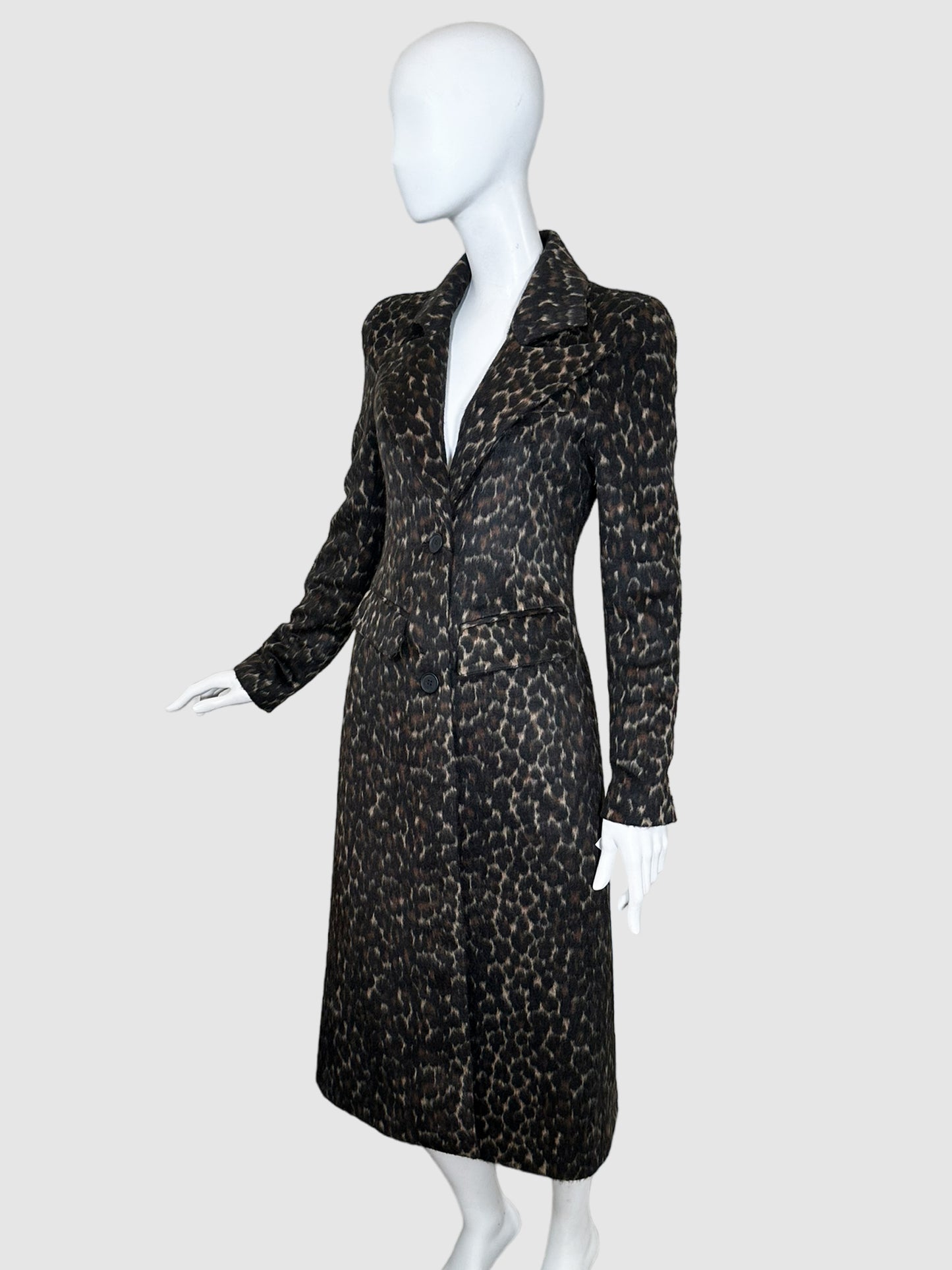 Smythe Animal Print  Coat - Size 4