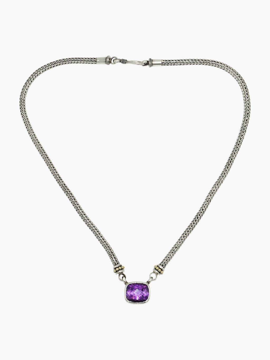 Cushion Amethyst Necklace