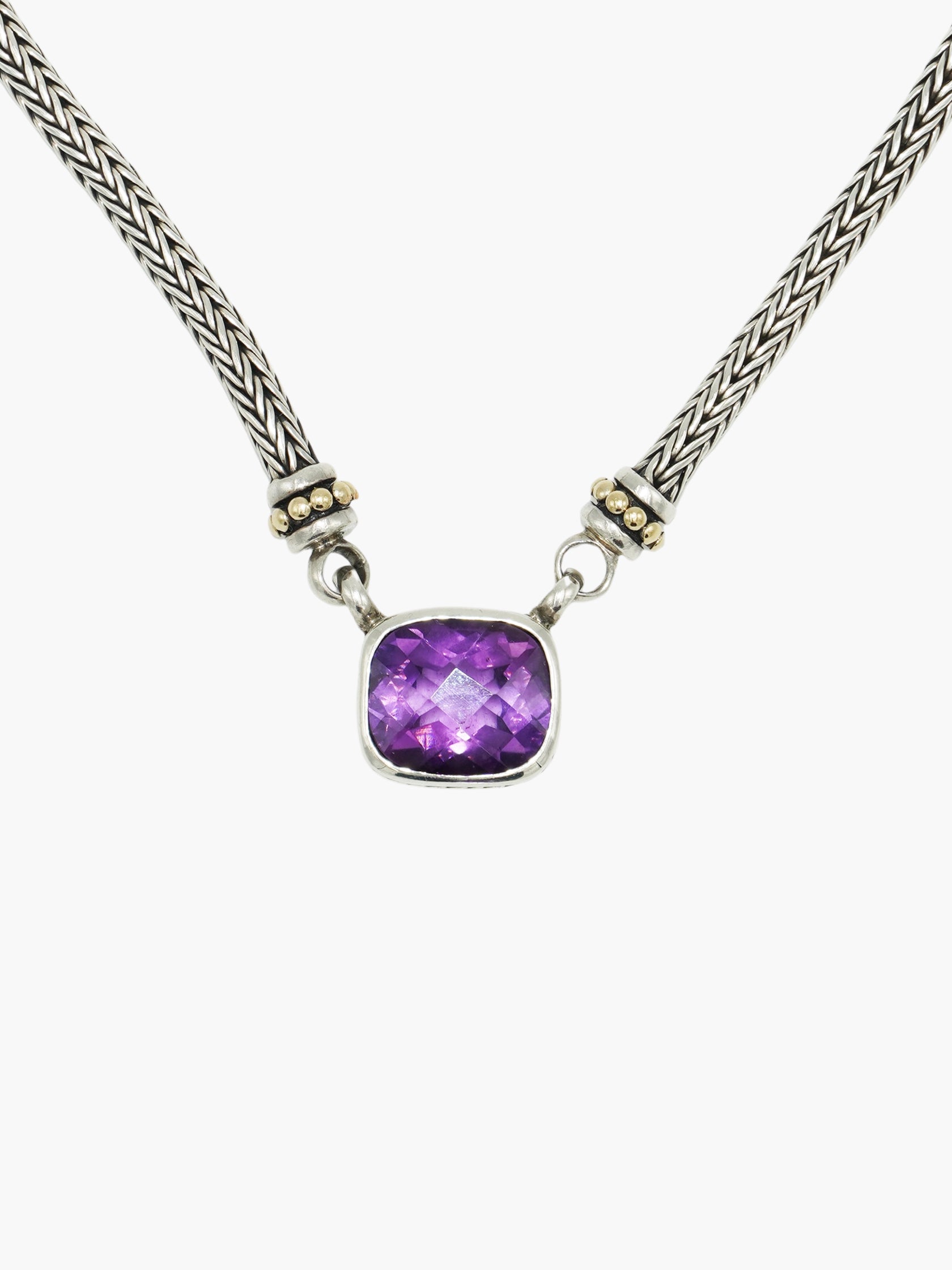 Cushion Amethyst Necklace