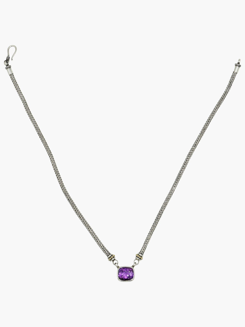 Cushion Amethyst Necklace