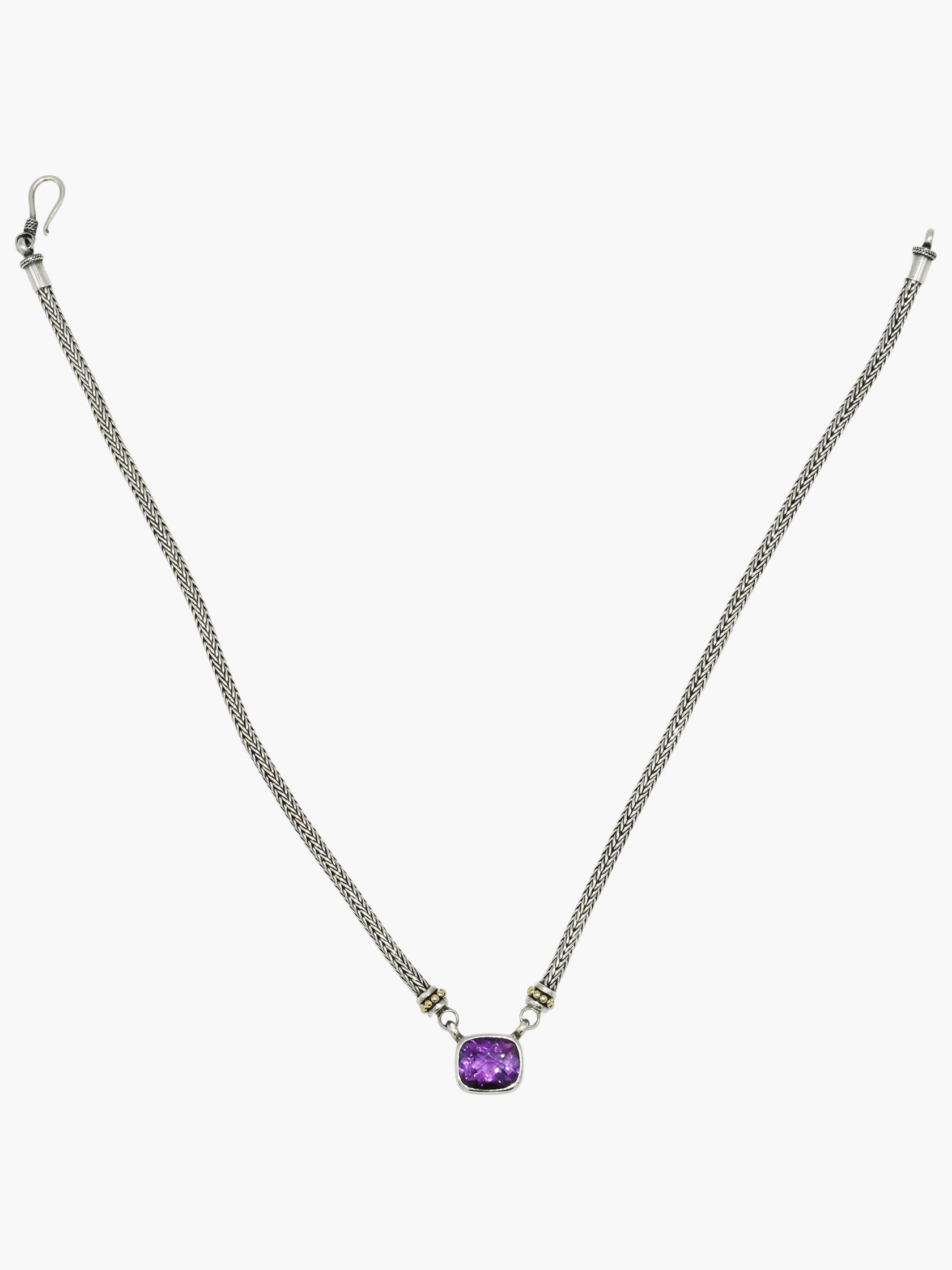 Cushion Amethyst Necklace