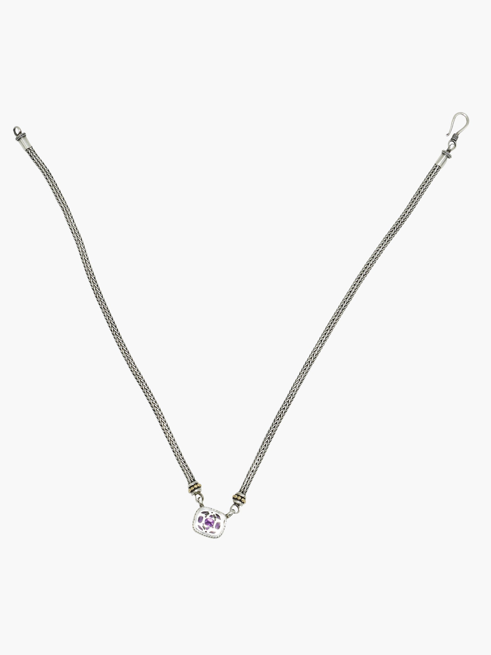 Cushion Amethyst Necklace