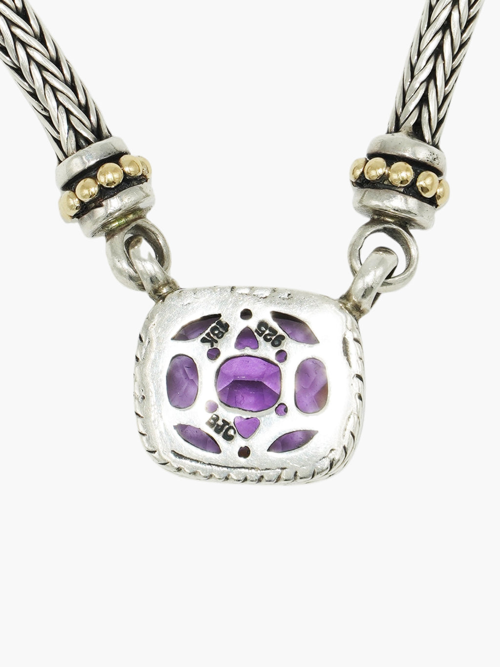 Cushion Amethyst Necklace