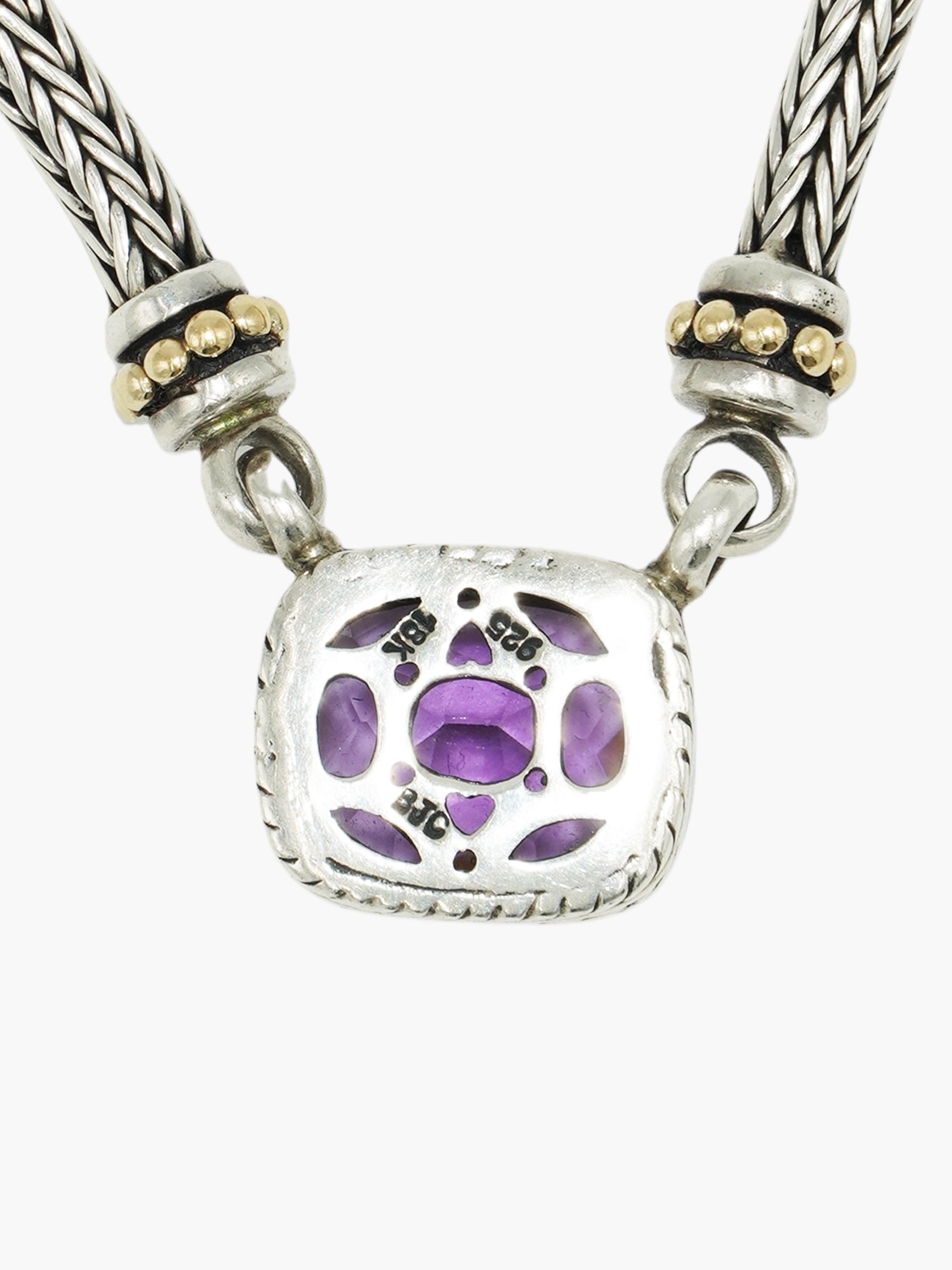 Cushion Amethyst Necklace