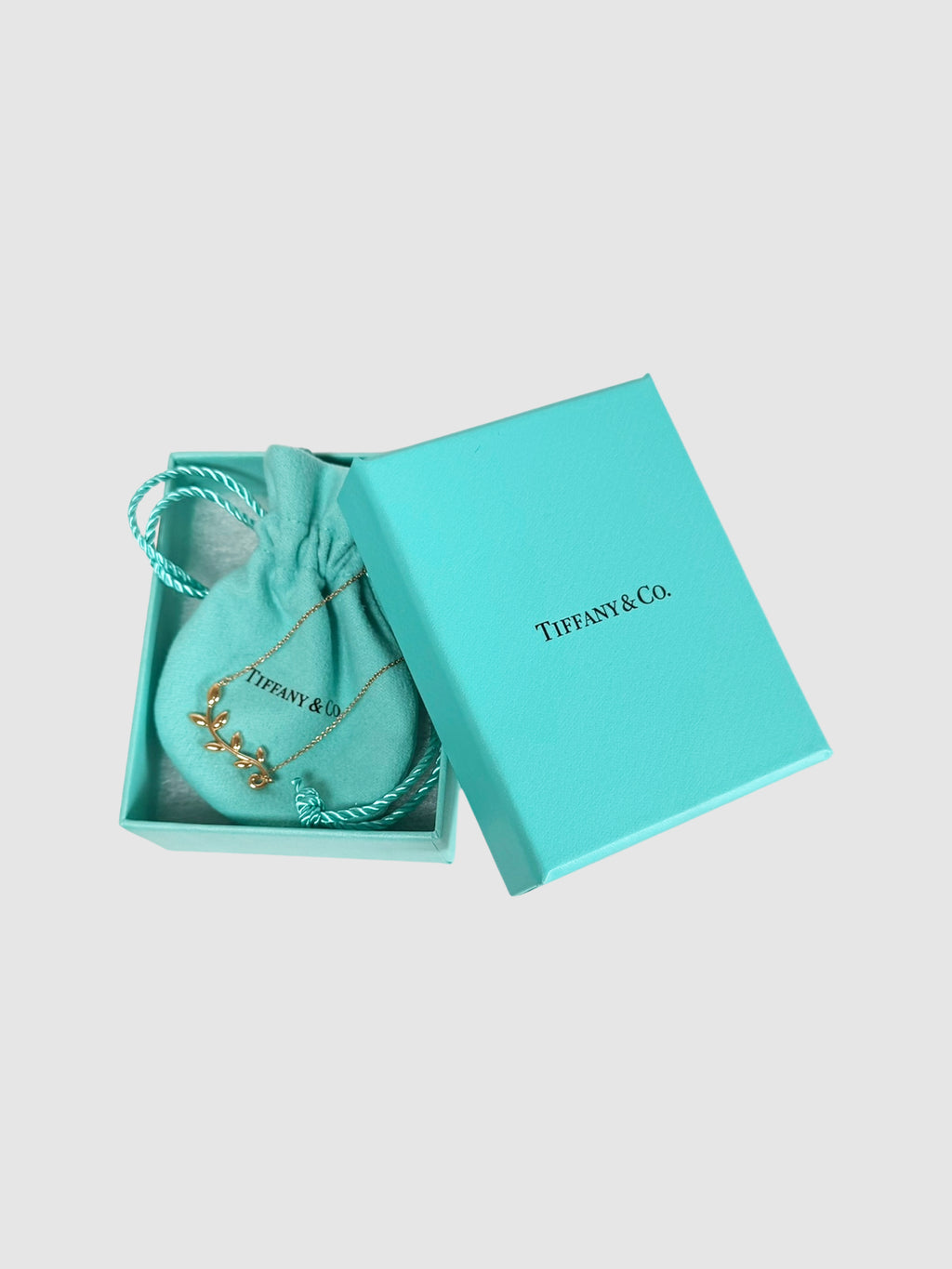 Olive Leaf Vine Pendant Necklace