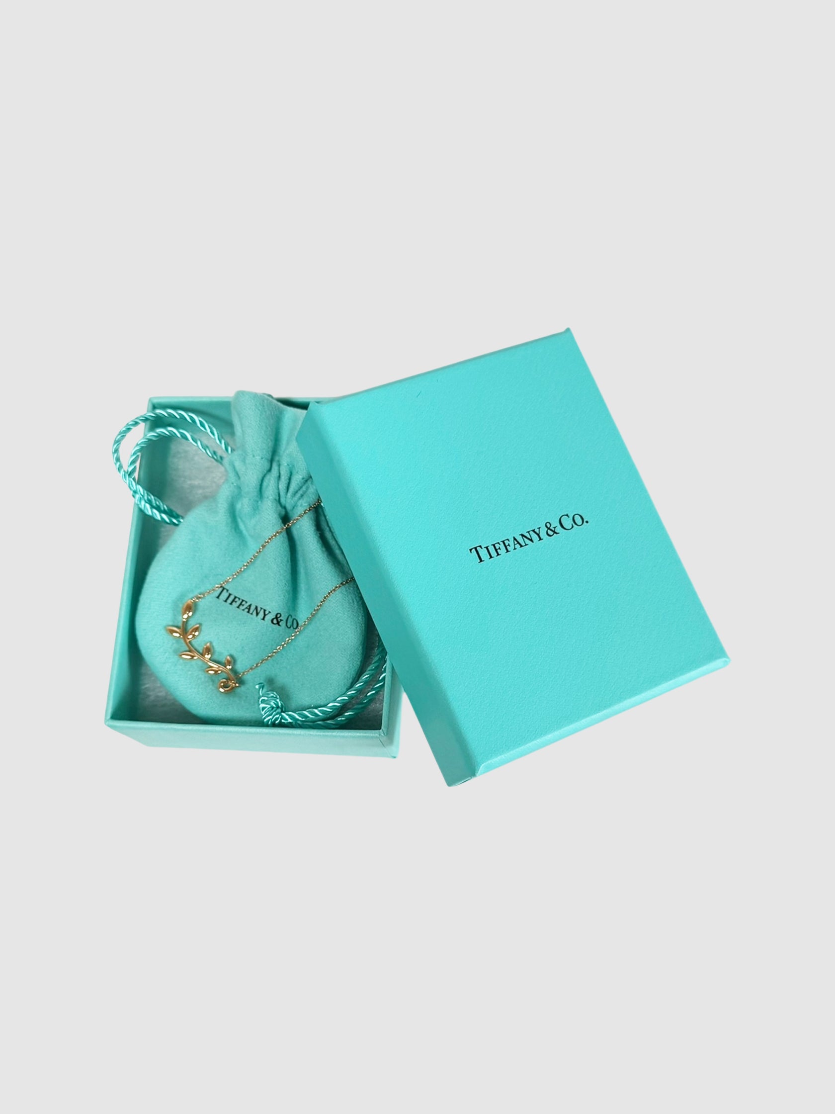 Olive Leaf Vine Pendant Necklace