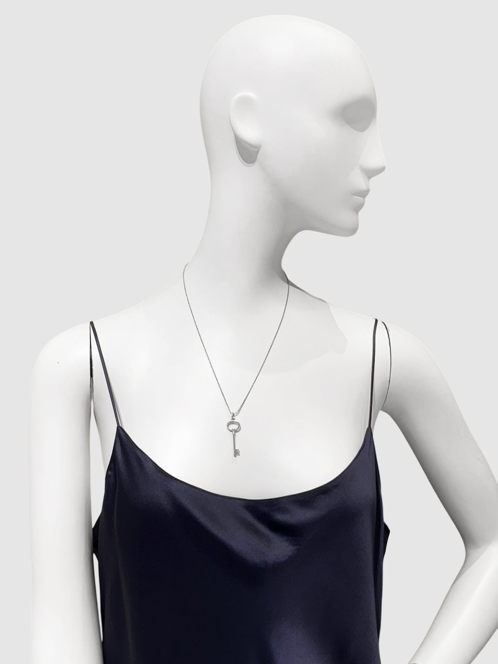 Oval Key Pendant Necklace