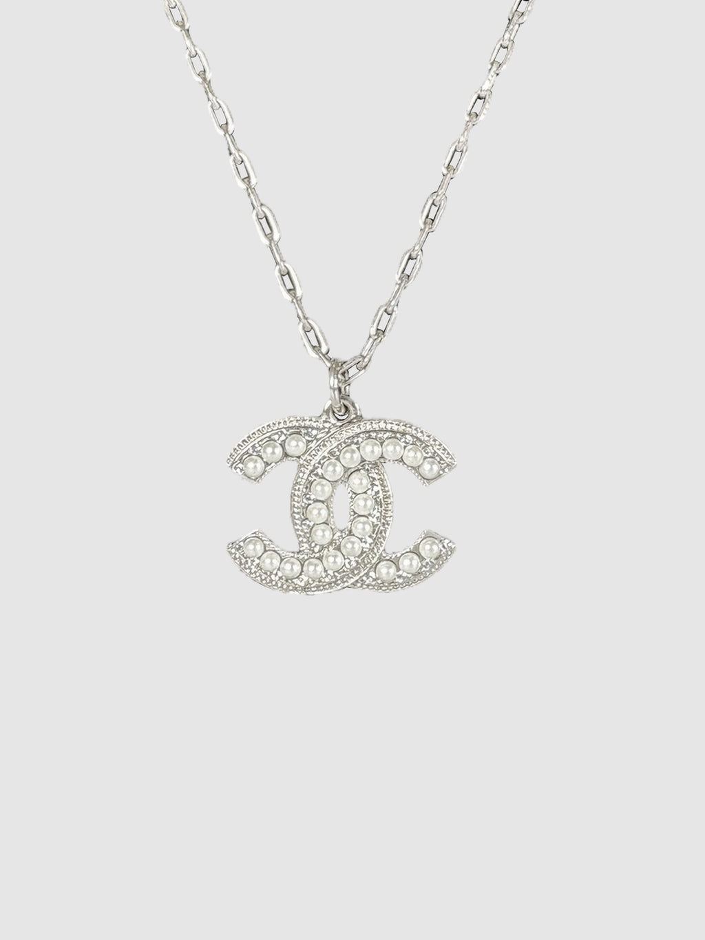 2018 Pearl Crystal CC Necklace